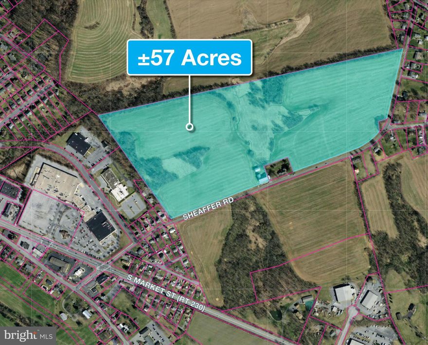 Incredible opportunity to own over 57 acres of beautiful Lancaster County farmland with potential for subdivision. Zoned Rural, permitted uses include Ag, single family dwellings, places of worship and more. Well located near shopping and Elizabethtown College with quick access to major highway, Route 283.