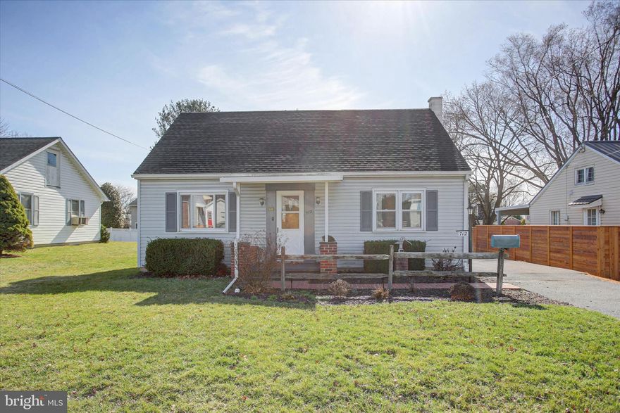 Welcome to this charming home in Chambersburg, located in the desirable Chambersburg Borough, where residents enjoy the benefit of economical borough utilities. This property at 712 Stanley Ave also offers the convenience of being within walking distance to local schools, the Chambersburg Memorial YMCA, and the Chambersburg Aquatic Center.

As you step through the front door, you’re welcomed into the main level of the home. Immediately to your left is the living room, offering a comfortable space for relaxing or gathering with friends and guests. To your right is the formal dining room, a great setting for meals, holidays, and entertaining.

Moving through the living room brings you into the kitchen, which features ample storage and functional workspace for everyday cooking and meal preparation. Just off the kitchen is an enclosed porch, providing additional storage space as well as the washer and dryer area.

Continuing back through the kitchen leads you into the hallway. Here you’ll find a full bathroom equipped with a stand-up shower. At the end of the hall is the first bedroom, conveniently located on the main floor.

Heading back toward the front of the home, you’ll find the staircase leading to the second floor. Upstairs you’ll discover two additional bedrooms and a half bath. Both bedrooms feature tongue-and-groove board ceilings that add character and warmth, along with updated flooring. These rooms also have supplementary electric baseboard heat for additional comfort.

Back on the first-floor hallway, directly across from the full bathroom, a door leads to the partially finished basement. The basement includes a wood stove, along with upgraded vents to the main floor designed to help distribute heat throughout the home. In addition, the house features central air conditioning and forced-air heating, providing year-round comfort.

Outside, the property continues to impress with a fenced-in backyard, additional rear storage, and an oversized one-car garage with an attached workshop—perfect for projects, hobbies, or extra storage. The garage is also equipped with a 220-volt outlet, offering added versatility for tools or equipment.

This home combines practical space, character, and a convenient location, making it a great opportunity in the heart of Chambersburg.