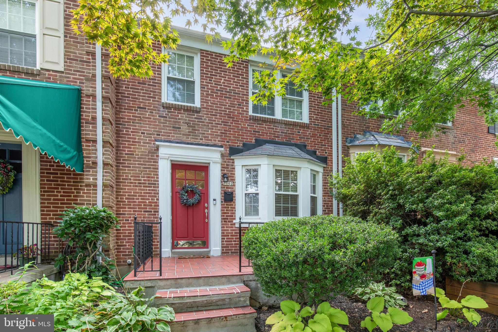 Welcome Home to 7102 Heathfield Rd! This charming Rodgers Forge Rowhouse is move-in ready! It has been beautifully cared for and it shows! The welcoming front entryway opens up into a generous living room with wood floors, neutrally painted walls, bay window with seat, etc. The dining room is spacious with built-ins, wood floors, plenty of light and looks out to the manicured, fenced-in back yard. The galley kitchen has plenty of cabinets, has a fabulous farmhouse sink, stainless appliances, gas cooking, etc. The fridge is new and purchased in 2024! New blinds have been installed throughout the home in 2023. The upper level has three bedrooms, one full bath, and has been painted with neutral tones, and is ready to move into! The upper level is very welcoming. The entry to the lower level from the kitchen, brings you down to a very nice family room which has recently been painted, a laundry room with a new dryer purchased in 2025, a big storage room and half bath with a door out to the rear yard. THE REAR YARD!! Your own private parking pad awaits you as well as a very nice sitting area, a shed and this back yard is a very nice oasis in the neighborhood! There is always plenty of parking on the street and having your own private parking pad is a definitely plus. This is a historic neighborhood with rules and regulations and there is an optional HOA that you can join if you want. This home and neighborhood is a gem and please call the Listing Agent with any questions you might have.2