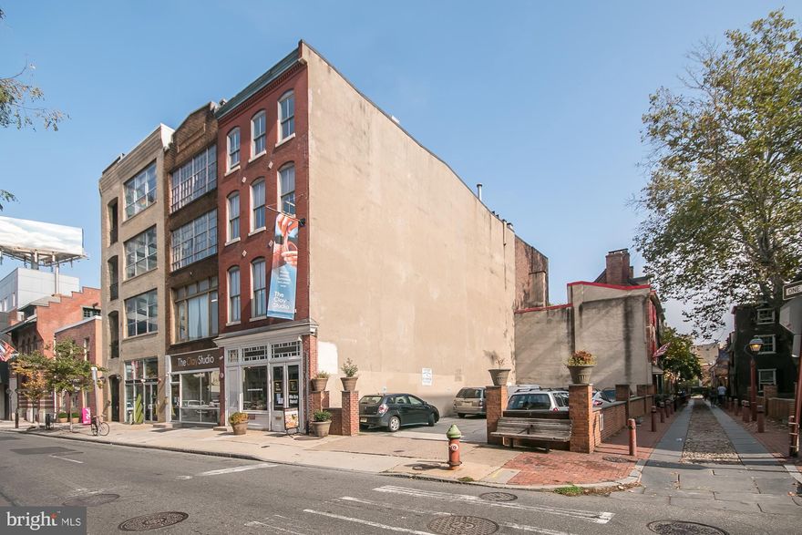 This three-parcel property in the Old City neighborhood of Philadelphia. This rare opportunity allows an investor to acquire two adjoining 4-story buildings and a parking lot adjacent to historic Elfreth’s Alley. The property is currently operated as an Art Gallery on the 1st floor and studios for clay artisans on the 2nd, 3rd, and 4th floors. The owners will be re-locating the Clay Studio operation to another property that is more suitable for the artists in which to work. Clay Studio is willing to stay on as a tenant until October 2021 or vacate immediately, whichever suits the Buyer best.