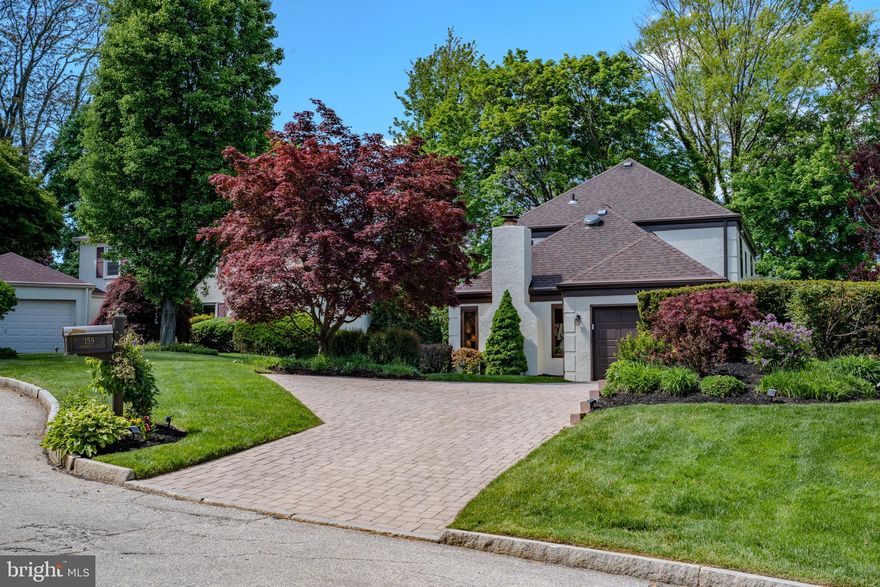 Welcome to 159 Jennifer Lane — a beautifully maintained and thoughtfully updated colonial nestled on a quiet cul-de-sac in one of the Main Line's most sought-after communities. This Main Line home is surrounded by curated gardens, flowering shrubs, and mature trees that provide year-round beauty and privacy. Offering 3 bedrooms, 2.5 baths, and timeless character throughout, this is the kind of home that checks every box.
 
A charming, paved walkway leads you to this classic French colonial that is both elegant and practical. Step inside to pristine hardwood floors flowing through a spacious layout featuring a large living room, a family room with a wood-burning fireplace, and a formal dining room. The updated kitchen shines with custom cabinetry, granite countertops, and stainless-steel appliances, with Anderson sliding doors opening to a large private TREX deck—perfect for morning coffee, outdoor dining, or summer BBQs, creating seamless indoor-outdoor living. A powder room and access door to the attached garage complete the main level.
 
Upstairs, the hallway and bedrooms feature hardwood floors throughout. The primary suite is a true retreat — generously sized, with a dedicated en-suite bath featuring a double sink vanity and granite finishes, and ample closet space. Two additional well-proportioned bedrooms, each with great natural light, share a beautifully appointed, windowed hall and a full bathroom. A convenient linen closet rounds out the upper level, keeping everything organized and within easy reach.
 
The finished lower level — an impressive 700 square feet of versatile living space — is a true extension of the home. A cozy media room anchors the space, complete with a built-in electric fireplace that sets the perfect atmosphere for movie nights or relaxed evenings in. A dedicated private home office offers a quiet, productive space separate from the main living areas. The level is finished with a laundry room and generous storage throughout, keeping the rest of the home clutter-free.
 
Experience a perfect blend of comfort, convenience, and tranquility in this beautifully landscaped home complete with specimen plantings, a fenced yard, and serene privacy. Set on a quiet cul-de-sac, the location is hard to beat. The Cynwyd Trail, offering scenic walking and biking paths, and Bala Cynwyd Park are just short walks away. The school bus stop is conveniently located at the corner of the property, and the home falls within the highly coveted Lower Merion School District. Quick access to major highways makes for an easy commute into Philadelphia — the best of suburban living with city convenience always within reach.

Major updates include a 2024 HVAC/AC, 2021 water heater, 2018 whole-house insulation, 2016 roof, and 2025 gutters. The property also features a 6-zone lawn sprinkler system with a newly installed rain sensor, as well as wired Ring cameras — providing peace of mind from day one!