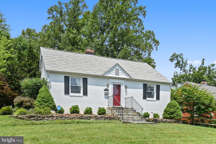 Price Improvement, priced below appraised value! Charming Cape Cod located on a non-thru street in desirable neighborhood.  Come see this 2 level, 4 bedroom, 1.5 bath, 1,800 sq foot home. Wood floors on main level, eat-in kitchen with KitchenAid SS appliances, separate dining room, family room with built-ins. Two upper level bedrooms with recessed lights, carpet and plenty of storage/closets. Backyard is an oasis w/deck, natural gas line, herb garden, plantings to attract birds, butterflies and local wildlife. Main house is brick, updates include, double pane windows, Hardiplank siding and roof on addition, gutters, downspouts and fresh paint. Near major routes; easy access to Metro, Public Transportation, Shopping, Restaurants, City of Falls Church and Mosaic District. Owner agent.