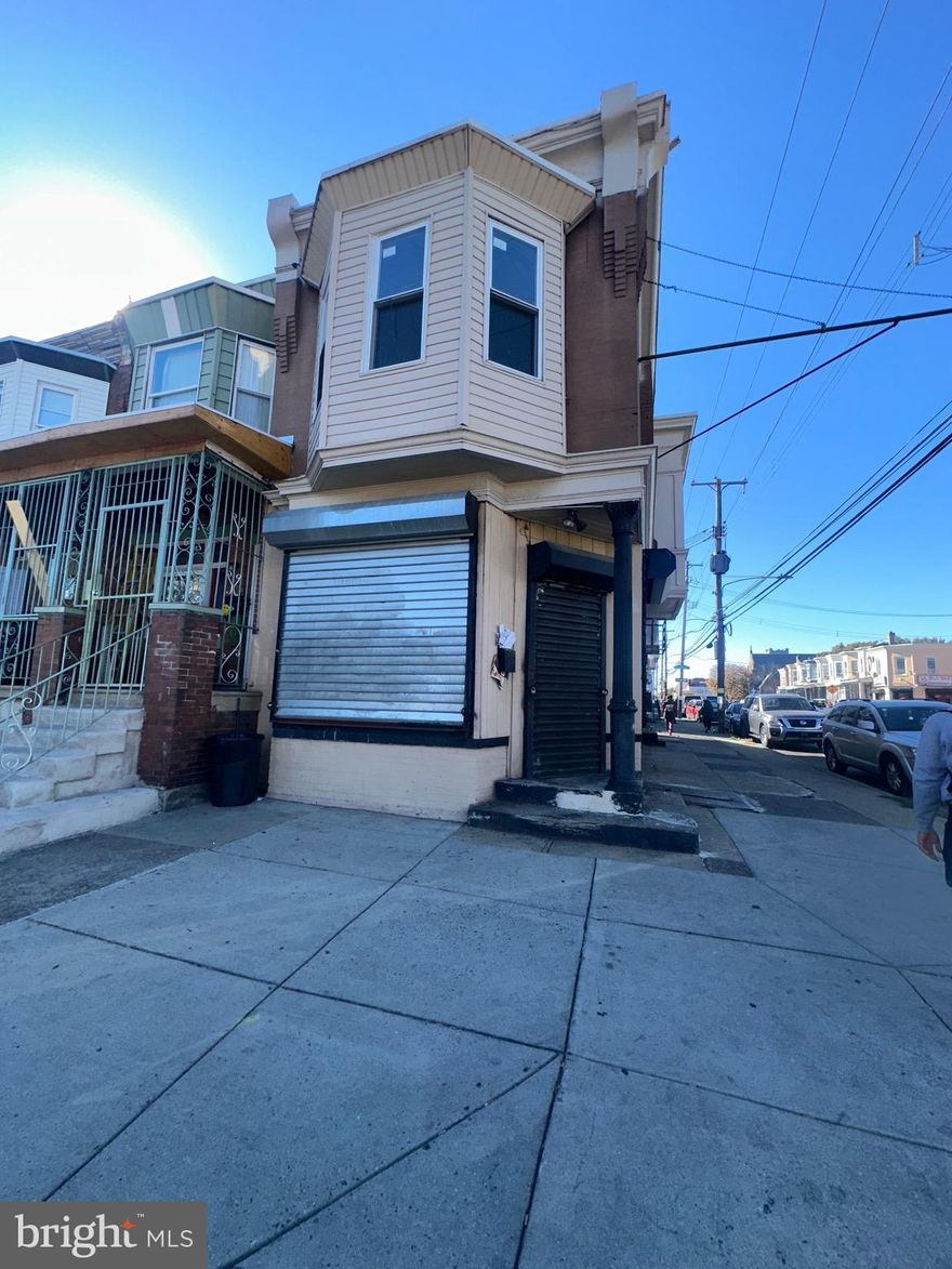 This mixed-use property in the heart of Hunting Park offers a unique opportunity for investors looking to capitalize on a prime location with both residential and commercial potential. The building features two one-bedroom apartments on the second floor, each offering spacious living areas, and ready for updates to enhance their rental income potential. The first floor is dedicated to commercial units, ideal for retail or office space, offering great visibility and foot traffic in a bustling neighborhood.

The property is being sold As Is, providing a blank slate for investors to customize and renovate according to their vision. With Hunting Park’s continued development and the growing demand for both residential and commercial spaces, this property offers excellent potential for both short-term rental income and long-term value appreciation.

Situated in a strategic location with easy access to public transportation, local amenities, and major roadways, this mixed-use property is perfectly positioned for steady rental income and future growth. Whether you're an investor looking for a project or seeking a stable cash-flowing asset, this property is an ideal choice. Don’t miss out on this exciting opportunity to invest in one of Philadelphia's most up-and-coming neighborhoods.