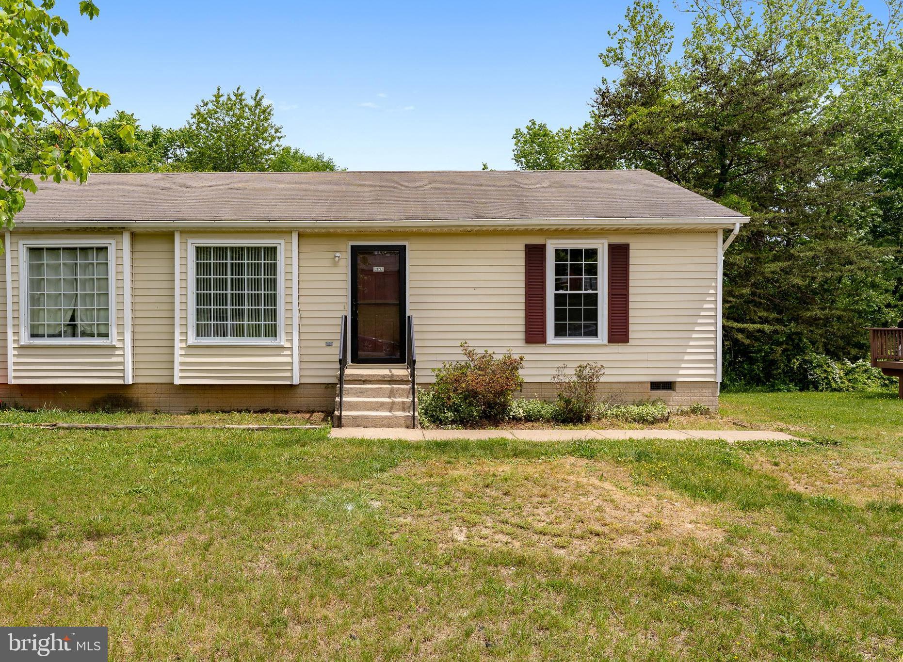 Move-in ready two bedroom property with plenty of space! Full size kitchen with eat-in table space, and large bedrooms. Back deck for entertaining. The property backs to trees for privacy. Quiet street in a great location to access shopping, I-95 and more! Pets allowed case by case. Application fee is $50. Security Deposit is equal to monthly rent amount.