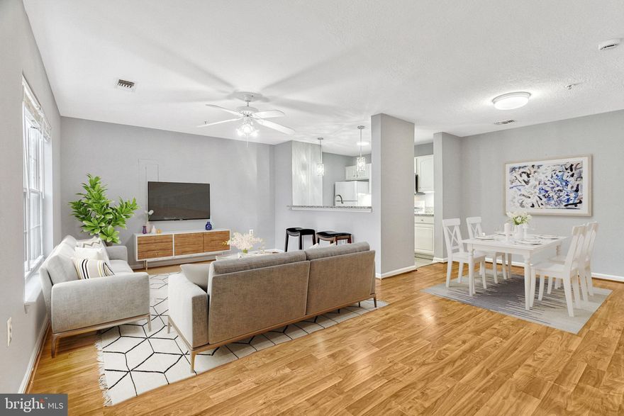 ***Available immediately*** Charming 2-Story 2BR/2BA townhouse style condo in sought-after gated community of Parkside at Ashburn. Stylish LVP floors on both levels and stairs, freshly painted, open concept main floor w/spacious living & dining, kitchen w/pantry & granite counter breakfast bar, washer & dryer on upper bedroom level. Snow & trash removal are included. Community amenities includes fitness center, party room, pool, basketball court, tot lots, onsite management. Great location just minutes to main commuter routes, shopping & dining, Silver Line Metro stop. Pets case by case, one month security deposit and renters’ insurance required.