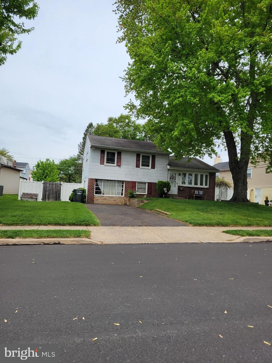 Property is a detached split level home , per tax records has three bedrooms, one full bath,half bath, partial basement, central air conditioning, possible in ground pool!