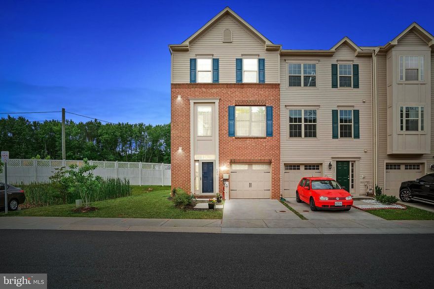 This amazing, almost new & completely move-in ready, 3-story end unit townhome with 3 bedrooms, 2 full bathrooms & 2 half bathrooms is seeking new owners! This turn-key home has everything you could possibly need in a home; hardwood flooring, granite counter tops, large center island, stainless steel appliances, 42” custom cabinetry, large pantry; primary bedroom with walk-in closet with additional closet space, large primary bathroom with dual vanities and walk in shower, 2 additional large-sized bedrooms and a lovely family/guest bathroom all complemented with an upper-level laundry space. On the lower level you’ll find a fantastic recreation room with super high ceilings and patio doors that lead to the backyard, entrance to the 1-car garage and stairs to the main level. This home is a commuter’s delight, located close to Fort Meade, Arundel Mills with easy access to  Baltimore & Annapolis as well as all the main routes (100/295/95/32). Book an appointment ASAP to avoid disappointment. Welcome Home.