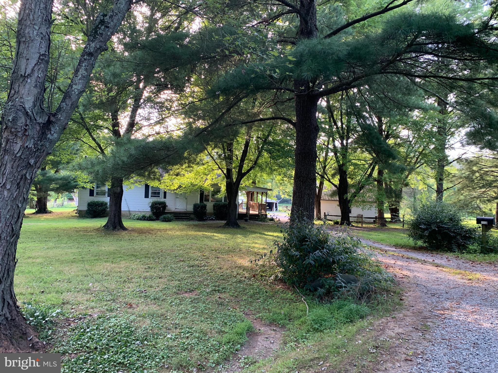 Estate sale sold as-is. Three bedroom rancher with a full bathroom/laundry. Full unfinished basement, oversized detached garage, machine shed, barn on 5.78 acres, partially wooded, pond.