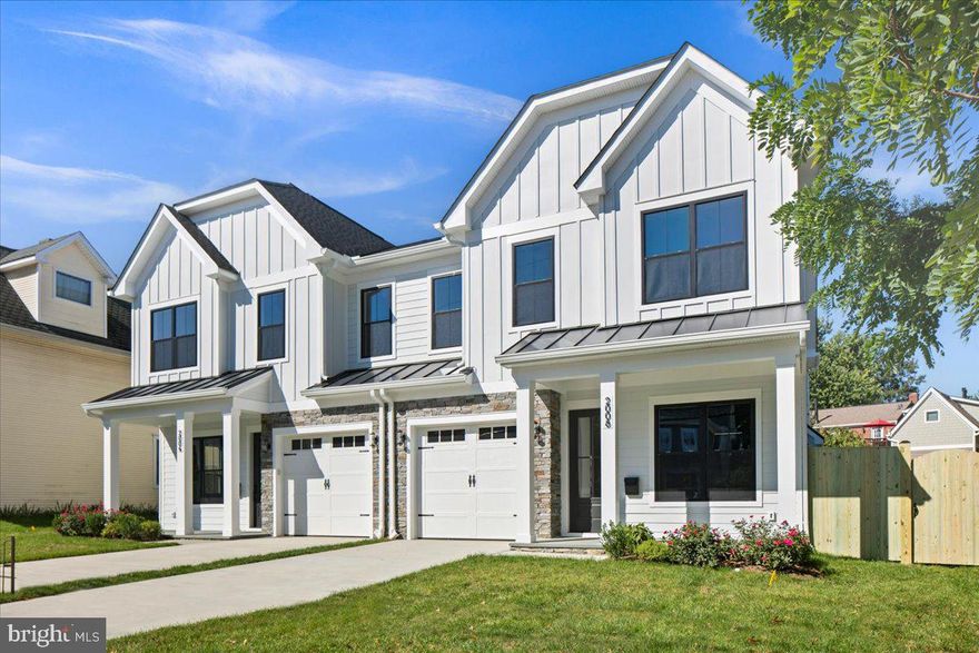 Open House Sunday, September 21st from 1–4 PM!
Welcome to 2008 N Nelson Street, a newly built semi-detached home offering 5 bedrooms, 5.5 bathrooms, and 3,900 finished square feet across three thoughtfully designed levels.

The main floor blends style and everyday convenience. Wide-plank oak hardwoods set the tone, while the gourmet kitchen boasts custom cabinetry, premium appliances, a large center island with seating for four, and a walk-in pantry for plenty of storage. Just off the kitchen, a mudroom connects directly to the attached one-car garage, making daily comings and goings seamless. The open dining area flows into a bright family room, and a screened rear porch provides year-round outdoor living space.

Upstairs, the vaulted primary suite includes a spacious walk-in closet and a spa-like bathroom with dual vanities, a soaking tub, and an oversized glass shower. Three additional bedrooms , each with access to a private or shared bath, plus a convenient laundry room complete the upper level.

The finished lower level offers flexible living with a large recreation room, full wet bar with beverage fridge and storage, and a fifth bedroom with en-suite full bath, ideal for guests, an au pair, or extended stays.

Set on a 5,300 sq ft fenced lot, the backyard provides ample space for entertaining or play. A rare opportunity to own new construction in one of Arlington’s most desirable neighborhoods. Builder warranty included.