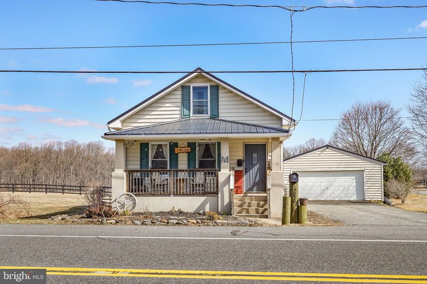Welcome to your charming rustic retreat! This delightful three-bedroom, one-bathroom home exudes warmth and character, perfect for those seeking a cozy haven.  The three bedrooms offer comfortable accommodations, while the full bath is stylishly appointed for convenience. Step outside into your private fenced-in rear yard—an excellent spot for gardening, play, or outdoor gatherings. The detached garage provides additional storage. A new metal roof on the house and garage ensures durability and peace of mind for years to come. Whether you’re sipping coffee on the cozy front porch or hosting friends in the backyard, this home offers the perfect backdrop for creating lasting memories. Don’t miss the opportunity to make this charming rustic house your own! Schedule your showing today and imagine the possibilities of country living at its finest!