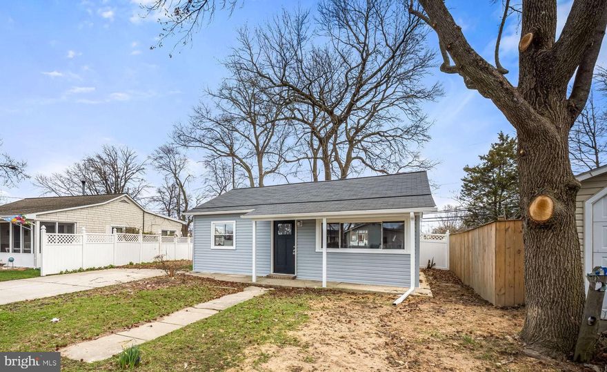 Welcome to single floor living in this newly renovated 3 bedroom 1 bath rancher in the Aero Acres neighborhood in Middle River.  The open layout features a beautiful kitchen with white cabinets, stainless appliances and granite counters.   A modern bathroom with stylish tiled surround. LVP flooring throughout, front load washer and dryer and recessed lighting are some of the many upgrades. Enjoy coffee on the covered front porch or the fully-fenced private rear yard with new deck ready for your grill.  Off-street parking, close to shopping, dining and major travel routes.