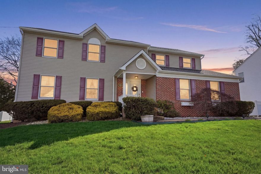 Welcome to 429 Grand Ave, located in the highly desirable Idlewood neighborhood within the Neshaminy School District. This spacious 4-bedroom, 2.5-bath colonial is ready for its new owners. Meticulously maintained over the years, the current owners have completed all the right upgrades for you. The main level features a front living room with a cozy gas fireplace, a separate dining room with French doors, and an updated kitchen complete with granite countertops, stainless steel appliances, a center island, and abundant cabinet space. The oversized family room just off the kitchen includes a pellet stove and provides access to the Trex deck and rear yard—perfect for entertaining. A convenient half bath and inside access to the two-car garage complete the main floor. Upstairs, the spacious primary suite offers two walk-in closets with built-ins and a fully remodeled en-suite bathroom featuring a custom-tiled walk-in shower and double vanity—truly a retreat. Three additional generously sized bedrooms and a full hall bathroom complete the upper level. A whole-house attic fan adds extra comfort and efficiency. The basement offers great potential for finishing and includes a dedicated laundry area. Additional highlights include gas heat, gas dryer, and gas hot water heater. The oversized driveway provides ample parking, and spacious backyard includes a storage shed. All of this, conveniently located near major roadways, shopping, and schools. Additional upgrades include central air, Andersen windows, and updated mechanicals. For added peace of mind, a one-year home warranty is included for the buyer. Move right in and enjoy!