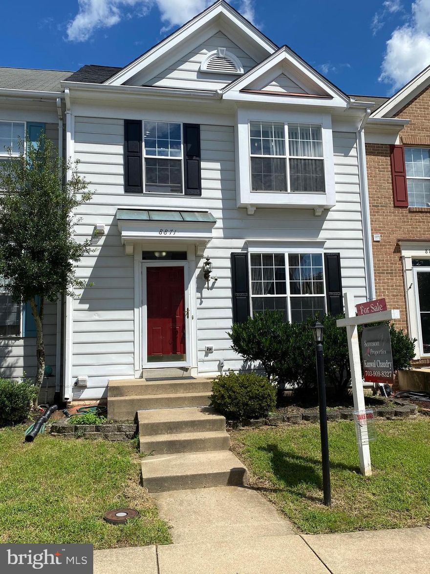 Stunning and Unique home in Kingsbrooke! New Roof 2019! Don't miss out on this huge 3 level bump out townhome ready to just move in! The main level has a bright, open floor plan with new hardwood flooring. As you walk in, there is a powder room on the main level which has been recently upgraded. The kitchen consists of white cabinets, granite countertop and stainless steel appliances. There is a sunroom right off the kitchen/dining area (extra bump out) which leads to a huge deck and privacy. The upper level consists of a master bedroom, with a bright open sitting area and a master bathroom! An additional bathroom is on the upper level for the other 2 bedrooms. Lower level is fully finished, with a kitchenette, full bathroom, and an additional room that can be used as a 4th bedroom. Basement has a walk out leading to a fenced back yard/patio. Don't miss out on this opportunity!!