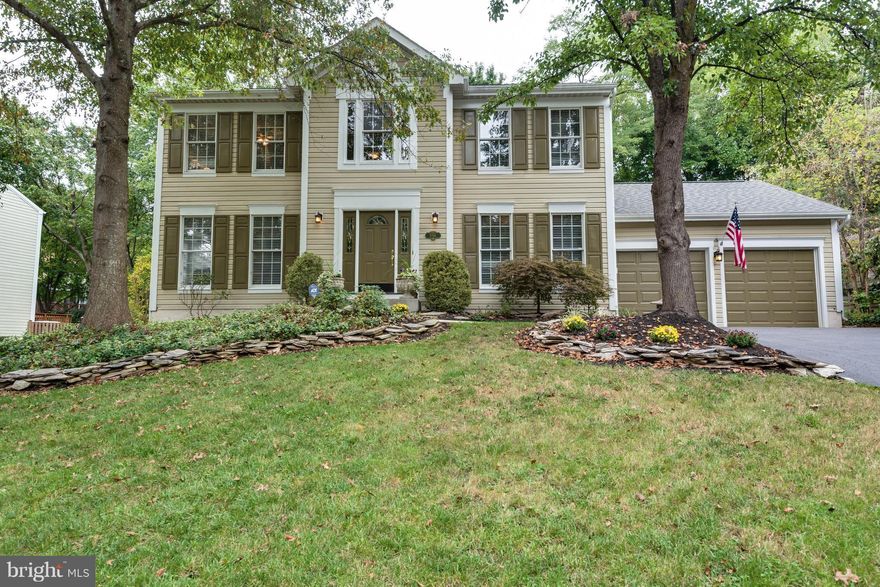 DON'T MISS THIS BEAUTY!  Elegant well maintained updated home by original owner featuring 2 story foyer w/formal LR & DR. 1st & 2nd floors freshly painted. 14'x25' deck w/trellis overlooks fenced landscaped yard w/wooded open space common area behind. Rough in plumbing for full bath in bsmt. Proximity to shopping, MARC  & major arteries makes great location for commuters to Balt, DC & Annapolis.