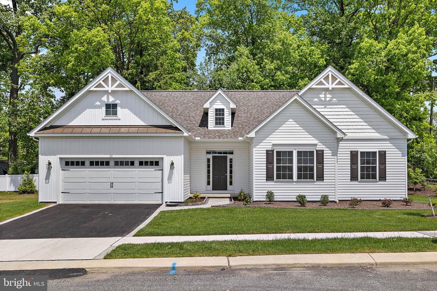 QUICK DELIVERY! Full value Sale Price is $522,630.  $62,730 in savings for this Quick Delivery.  Must use Del Val and Anvil to receive $459,900 price. This home is complete and available for a 30-day closing.  This lovely ranch home has many wonderful features including 9ft ceilings, granite counter tops including island with bar seating, luxury vinyl plank flooring in the main living space.  The main bedroom has a private bath with tile shower and a walk-in closet. The unfinished basement offers the opportunity to double your living space or provide plenty of storage.  Stop by to see this beautiful home and ask about our current incentive.  Open house hours are Wednesday through Saturday from 12-5 pm. GPS directions use: 2647 Baltimore Pike, Oxford, PA 19363.  55+ Living, lawn care, trash included. Offering 5 different models.