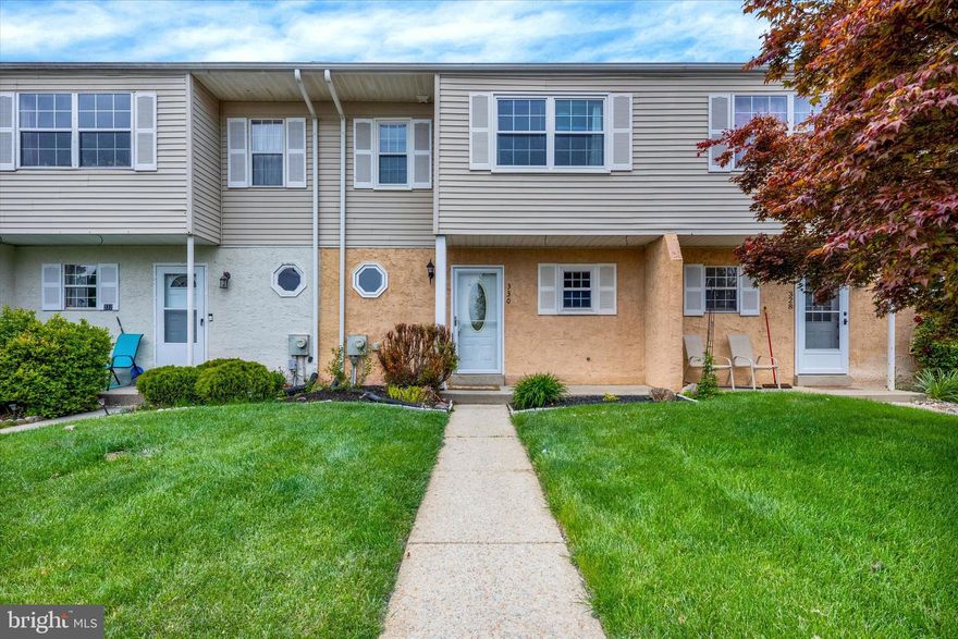 Welcome to 330 Carlyn Court..  This 3 bedroom 2 1/2 bath townhouse is perfectly situated within the Beaver Run Knoll Community, directly across from one of several playgrounds. 

The kitchen features sparkling granite countertops with tile backsplash and plenty of cabinets for storage.
The combination dining/living room offer an open concept for easy entertaining along with a view of the open space out back. Upstairs, there are three bedrooms with two full baths.  
Downstairs, relax in the finished walk-out basement. Sliding doors allow for lots of natural sunlight and a view of the peaceful green space. Sit on the the private patio or enjoy the shade from the georgous Elm tree. This level has been pre-plumbed allowing for a wetbar or additional bathroom. The laundry/storage area complete this level.

Beaver Run Knoll residents have access to many community amenities including a pool, basketball and tennis courts, playgrounds and a newly added dog park. (The pool membership is in addition to the HOA fee) The community is conveniently located within minutes from the shops and restaurants of Downingtown Borough with easy access to major routes.

The community is at capacity for investors. Only owner occupants are permitted.