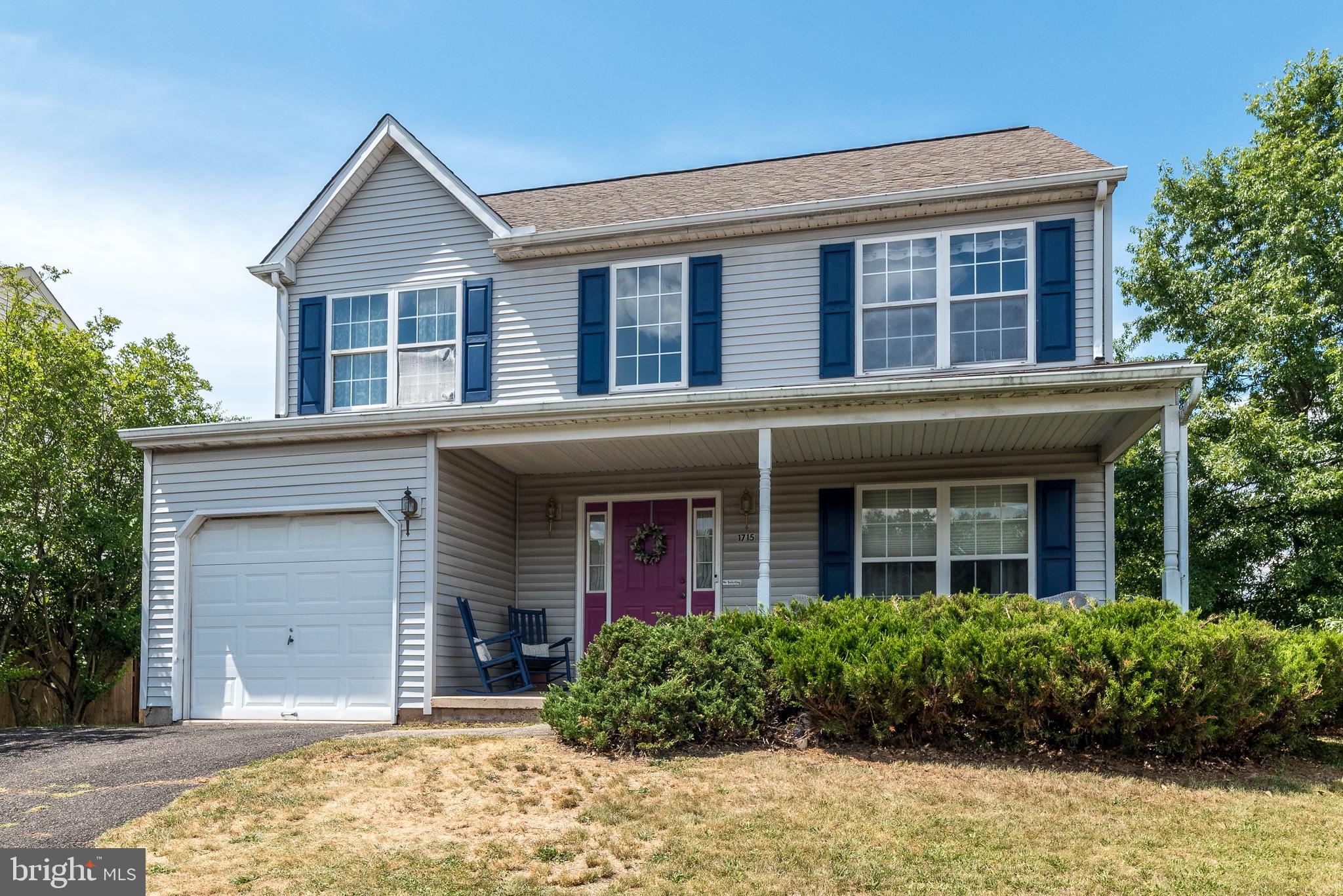 Located in a nice, well-established neighborhood, this 3-bedroom, 2.5-bath home sits on a desirable corner lot and offers great curb appeal with a covered front porch. Step inside to a welcoming two-story foyer that sets the tone for the spacious interior. You'll find a formal living room and formal dining room, along with a generous kitchen that opens to the family room—perfect for everyday living and entertaining. The primary bedroom features a walk-in closet and private en-suite bath, while the convenience of upstairs laundry adds to the home's functionality. Additional highlights include a full basement, a one-car garage with opener, newer HVAC system, newer roof, and an outdoor shed for extra storage. Conveniently located close to major routes, shopping, and restaurants, this home offers both comfort and convenience.