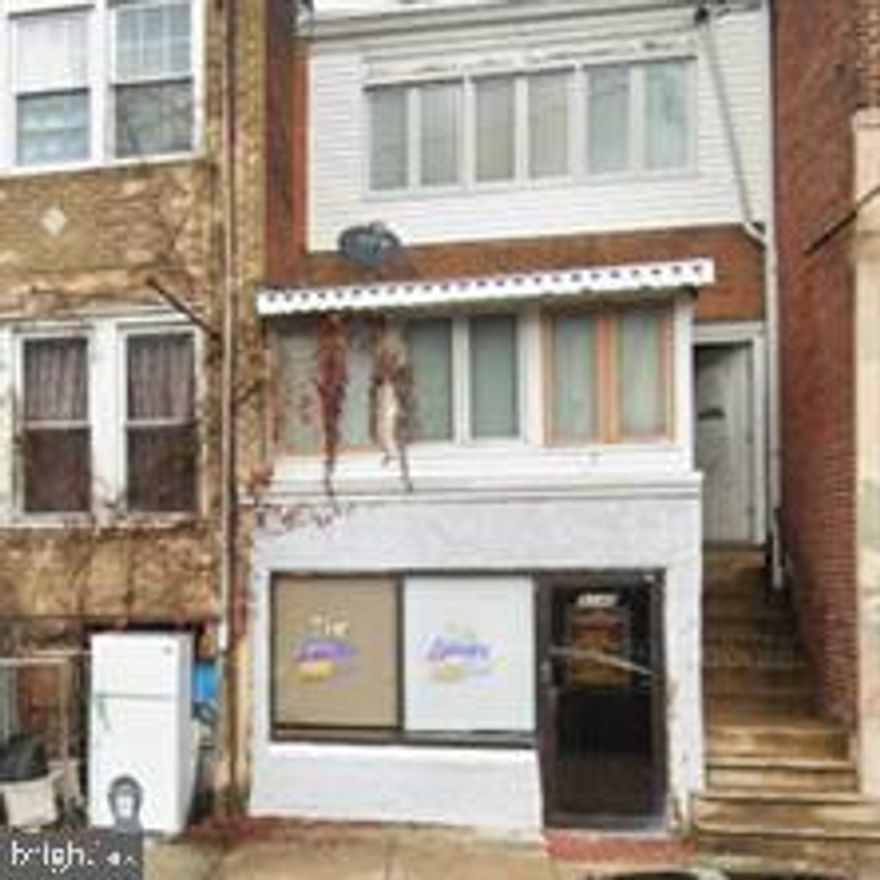 Opportunity to acquire a three-story mixed-use property located in West Philadelphia. The building features a commercial space on the first floor and residential units on the second and third floors, offering versatile income potential.  The property was recently foreclosed and is currently occupied by squatters. The bank and listing agent do not have interior access, and the condition of the property is unknown. It will be the buyer’s responsibility to confirm all details regarding layout and occupancy.
Property is being sold in strictly as-is condition, with any and all certifications, inspections, or municipal requirements to be the sole responsibility of the buyer.