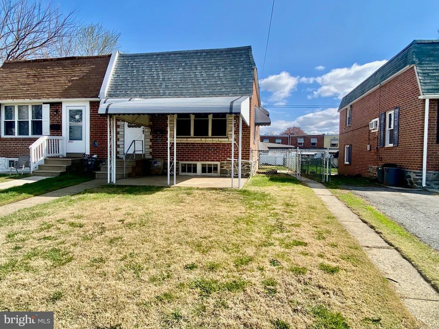 Fantastic Opportunity to Own this Fully Updated 3 Bedroom 1.5 Bath Twin Style Home! Enter into the Extremely Spacious Living room with High  ceilings, New Vinyl Plank Flooring, modern ceiling fan & fresh neutral paint. The second  level has 2 nice sized bedrooms with New Carpet, ceiling fans, Fresh New Paint and ample closet space. You will also find the completely remodeled main hall bathroom that offers all New fixtures, flooring and custom hand set ceramic tiled shower surround. The Lower level features the Remodeled Kitchen, Dining Area & the 3rd Bedroom. This space has all New ( White Shaker Style) Cabinets, Vinyl Plank Flooring, Laminate Countertops (Including Island Seating) Fresh New Paint, Dining Area, New Lighting, and Stainless Appliance Package Included! The 3rd Bedroom has New flooring, fresh paint & its Own Private half Bathroom. There is access to the Basement from the kitchen and the space is finished minus flooring and also has separate laundry area and New Gas Heater & Hot water heater ( 8/24 ). From the Dining Space/Kitchen you can also access the Sunroom that is newly carpeted, painted, with plenty of windows overlooking the rear yard. Exit the Sunroom to the covered side patio and Huge Back Yard with Space to have a storage shed, garden, and still plenty of room to just hang out and Enjoy! Other Great Features include: New Roof (10/24) , Covered Front Patio, many replacement windows, Fenced Side & Rear Yards, close to Parks, Schools, Shopping, Eateries, and minutes to Phila. Airport and Tax Free Delaware! Make your Appointment Today to see this Absolute Move-In Ready Home!!