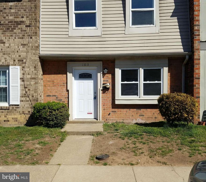 Interior 2 level  townhome. This home has been freshly painted and all new flooring. 2 bedroom 1 1/2 bath located close to shopping and I95.