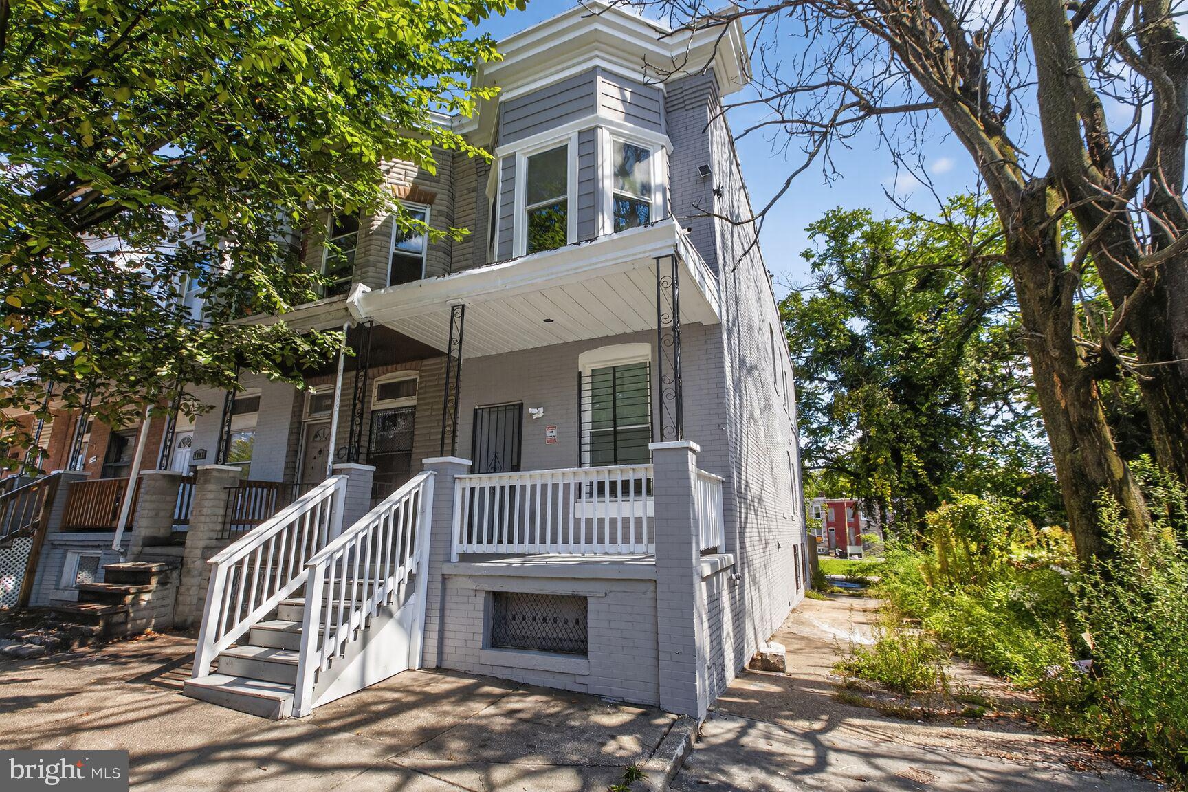 Welcome to 1701 N Monroe Street – Fully Renovated End-Unit!
This beautifully updated 3-bedroom, 2.5-bath end-of-row townhome offers a seamless blend of modern design and classic Baltimore charm. 
Enter inside to an open-concept main level featuring luxury vinyl plank flooring, recessed lighting, living room, dining area, half bathroom and modern kitchen.  Upstairs, you’ll find three bedrooms, a full bathroom, and the laundry room. 
The finished basement includes a large rec room, and an additional full bathroom.  The lower level is also walk-out level to the fully fenced-in backyard.
This home is perfect for both first-time buyers and investors looking for a turn-key property. Schedule your showing today!