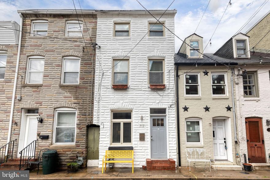 Exceptional Properties. Exceptional Clients. 
Now priced $10,000 lower - an incredible value in coveted Fells Point!
Tucked away on a quiet alley street, this charming 2-bedroom, 1.5-bath home blends historic character with modern comfort. Enjoy unbeatable walkability to the waterfront, shops, restaurants, parks, and top-rated schools, all just steps from your door!
Inside, exposed brick and hardwood floors reflect the home’s 1800s heritage, while the updated kitchen shines with granite counters and stainless steel appliances. The spacious primary suite offers a walk-in closet so large it feels like an extra room.
The real surprise? A full third level with two flexible rooms — perfect for a guest space, nursery, or ideal work-from-home setup. With its versatile layout, this home easily lives like a 3–4 bedroom property.
Additional highlights include a convenient main-level powder room with laundry, rooftop deck with city views, and potential access to assigned parking nearby.
A rare find — beautifully updated, full of charm, and priced to move. Don’t miss your chance to make this Fells Point gem yours!