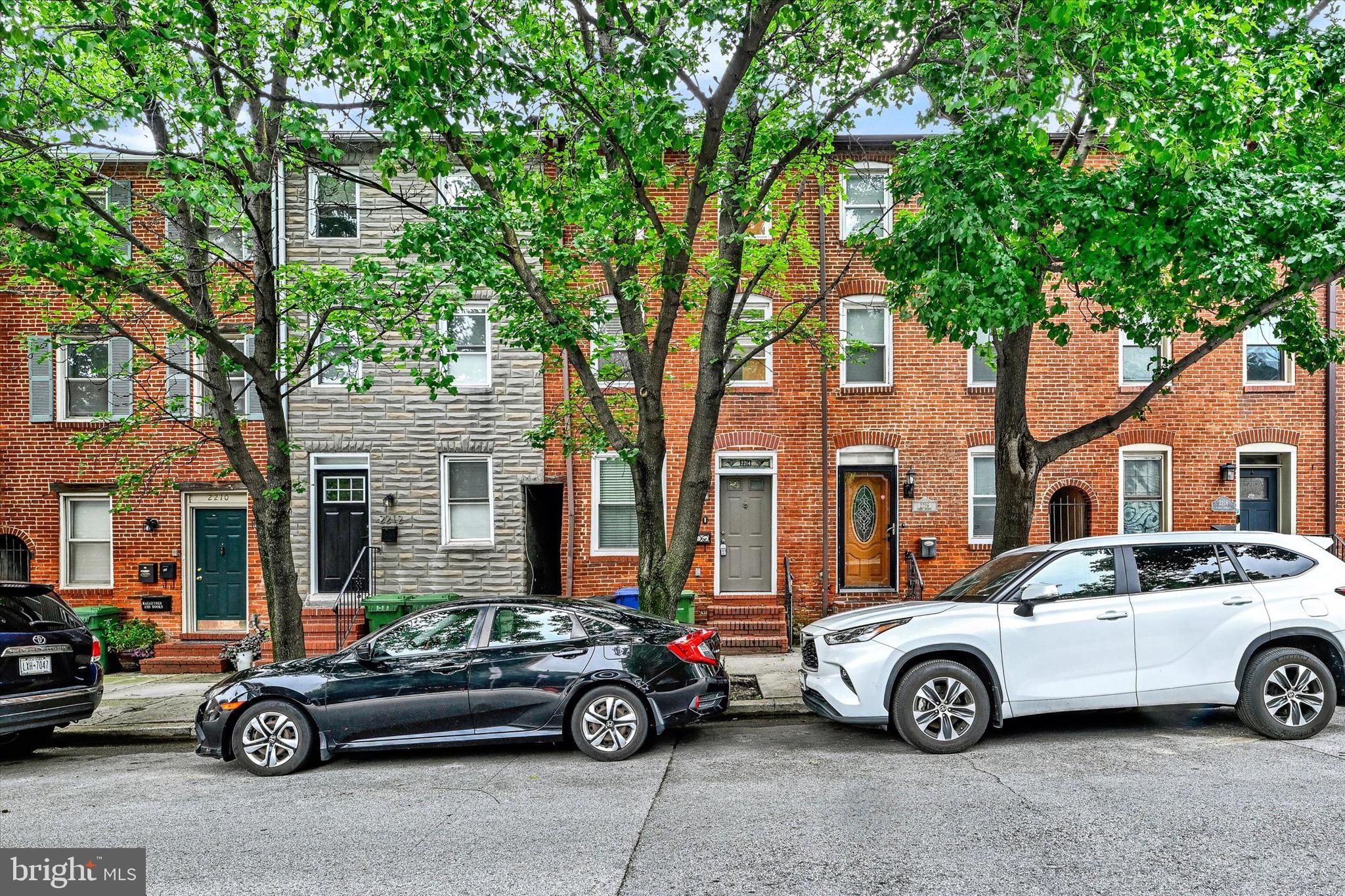 If it's on your list of "must-haves", I'll bet you you'll find it here! Starting with the ideal 3BR/2BA floorplan that you know can be elusive. This brick front charmer, situated smack in the middle of Upper Fells & Canton, is just waiting for you! As you enter, hardwood flooring complements the sun-filled living room that is even further enhanced by the much desired, beautiful exposed brick. That exposed brick extends all 3 floors! As you travel through the house, you enter into a cheerful eat-in kitchen, which then leads you even further to the main level laundry. One flight up, you'll find 2 nicely sized bedrooms & an updated hall bath. One more flight up & you reach the primary suite which features a vaulted ceiling, decorative alcove, walk-in plus additional closet and a large primary bath. New carpet adorns all of these spaces as does fresh, neutral paint. For your outdoor living, you step out onto a concrete patio which is brimming with landscape & then up the rear stairs to wide open water and city-side views. This truly is the location of all locations & all you could need plus more. Welcome home! (Buyer to verify ground rent capitalized value)..
