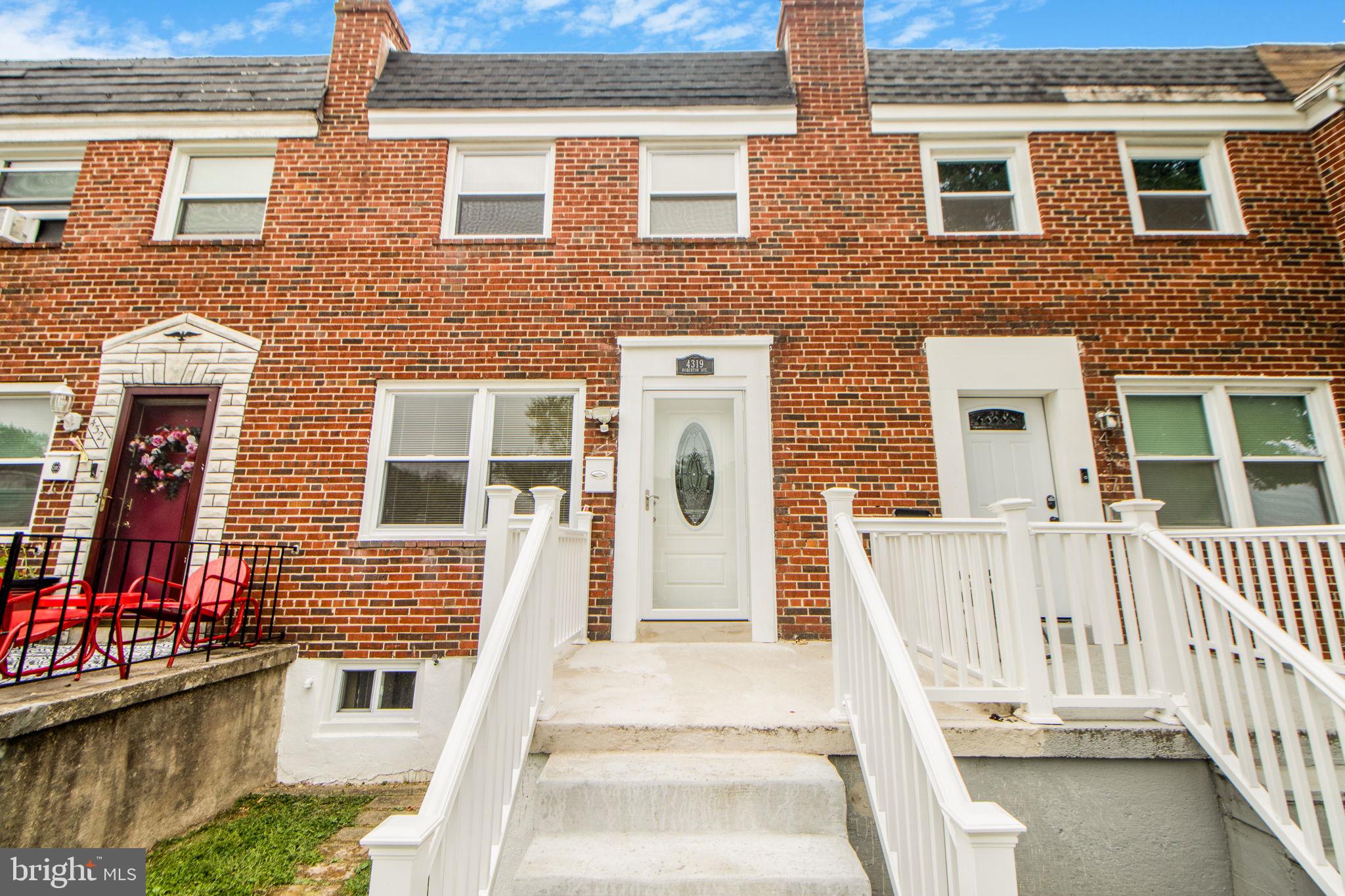 Beautiful renovated home in Parkside
This modern townhome features stunning wood floors throughout and neutral-colored walls, creating a fresh and inviting atmosphere. Enjoy a family or game room off the kitchen, perfect for gatherings. An optional 4th bedroom is available in the lower level, offering flexibility for your needs. Rear entrance is easily accessible with outdoor light. The property includes a front porch and a fenced-in backyard, ideal for outdoor living. With new stainless-steel appliances and central air, this home is ready for you to move in and make it your own!