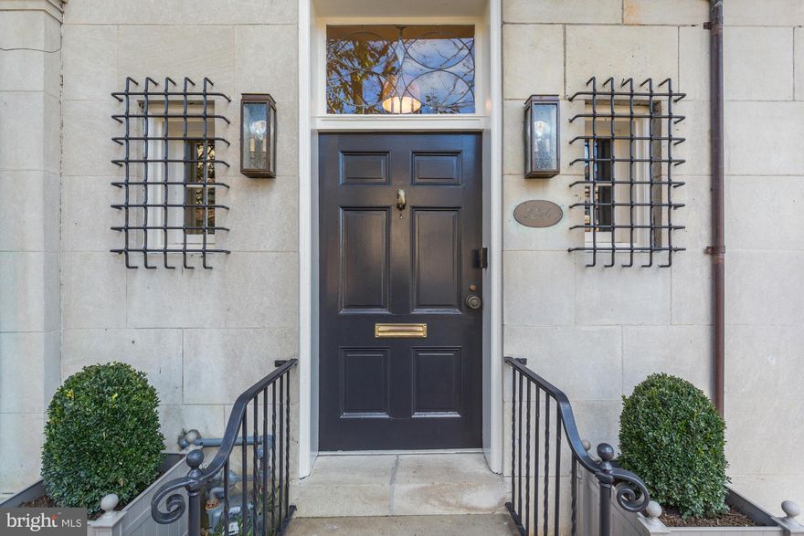 Beautifully renovated top to bottom Kalorama townhome with 1 car GARAGE. Features include 4BR/3.5BA, hardwood floors, soaring ceilings, spacious main living areas, spectacular sun-filled Kitchen w/ top of the line appliances and charming porch.  Rear private terrace.