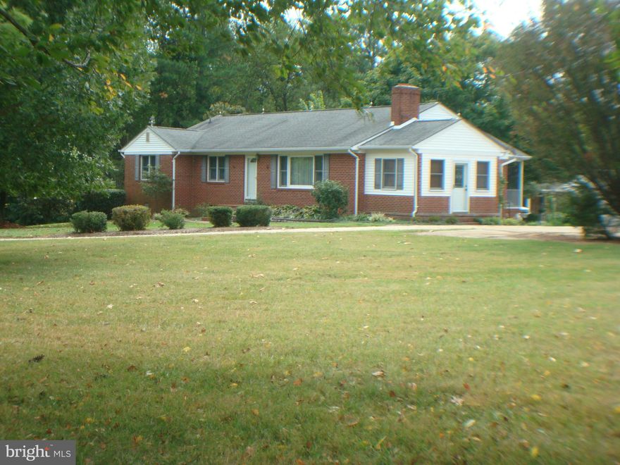 OVER $25K PRICE REDUCTION!!  Updated meticulously maintained rambler over full basement  on 3.2acres. Adjacent to Leonardtown town limits. Beautiful yard with mature trees/shrubs. Lg porch. Lg garage/ 2 workshops; Covered RV parking. New kitchen S/S Kitchen-aid appliances, island;  granite counters.  Additional 1.6 acres available as first refusal to purchaser of this home Must see to appreciate.