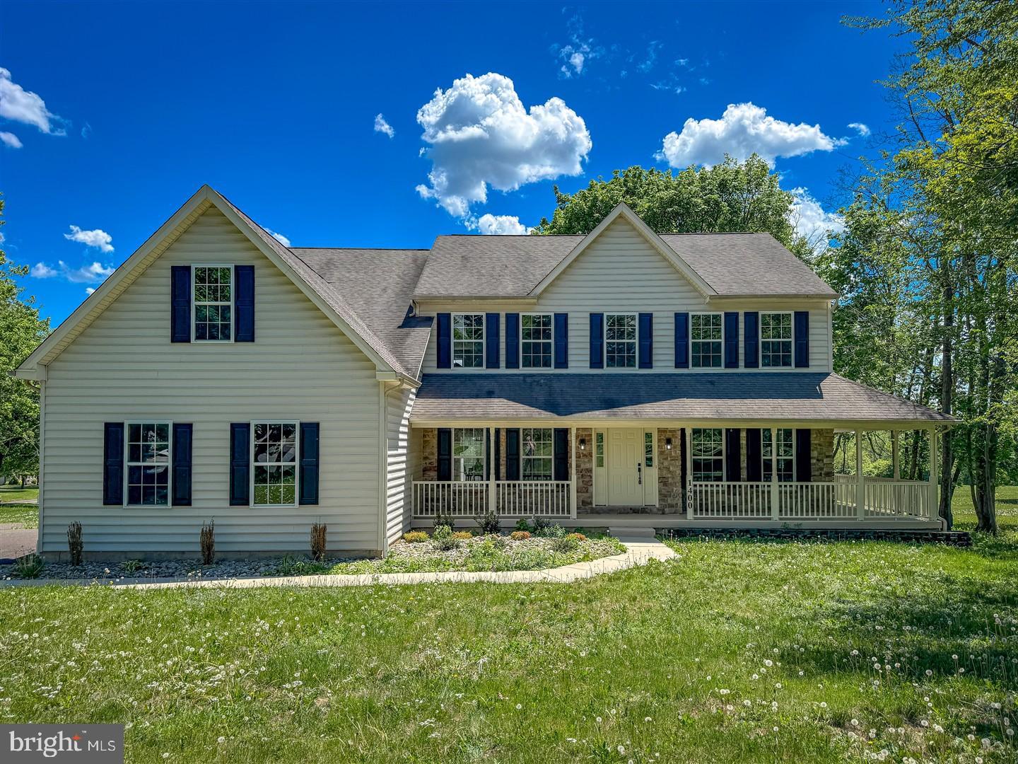 Welcome to this gorgeously renovated 4-bedroom, 3.5-bathroom home situated on 1.70 acres of private lawn in Hilltown Twp. Step inside to an impressive 2-story foyer that opens onto a main living space featuring beautiful luxury vinyl plank flooring and amazing flow and natural light. To the right and left of your front entrance respectively, you have a spacious formal living room and designated dining room. Continuing on into the back of the house, you have an additional living room with gas fireplace and vaulted ceiling, along with a separate home office room. But the real showstopper is the incredible, eat-in kitchen with white, Shaker-style cabinets, quartz countertops, stainless-steel appliances, tile backsplash, pot-filler, and built-in drawer microwave. Upstairs, you have a huge primary suite that includes a sitting area, changing room, en-suite bathroom with jacuzzi tub and tiled shower, and a generous walk-in closet. Three guest bedrooms on the same floor share a tastefully remodeled full bathroom with all new fixtures, luxury vinyl tile flooring, and tiled tub surround. This house keeps on going! Downstairs, the finished basement adds tons of elbow room for a third living room, game room, or in-house movie theater. Also included are a full bathroom and additional room that could serve as a fifth bedroom or home office. Get ready to fire up your grill and enjoy the spectacular views from your back patio or pull out the rocking chairs to take in the sights from your front porch! A 3-car integral garage offers plenty of room for all your vehicles and lawn equipment. Two new HVAC systems installed 2025. House also comes with a power generator. Located away from the noise and bustle of the downtown but within easy driving distance of all of your shopping, etc. needs. Set up a showing today to see if this fantastic house is the right fit for all of your future holiday dinners, backyard bashes, and simple memories made around the supper table!