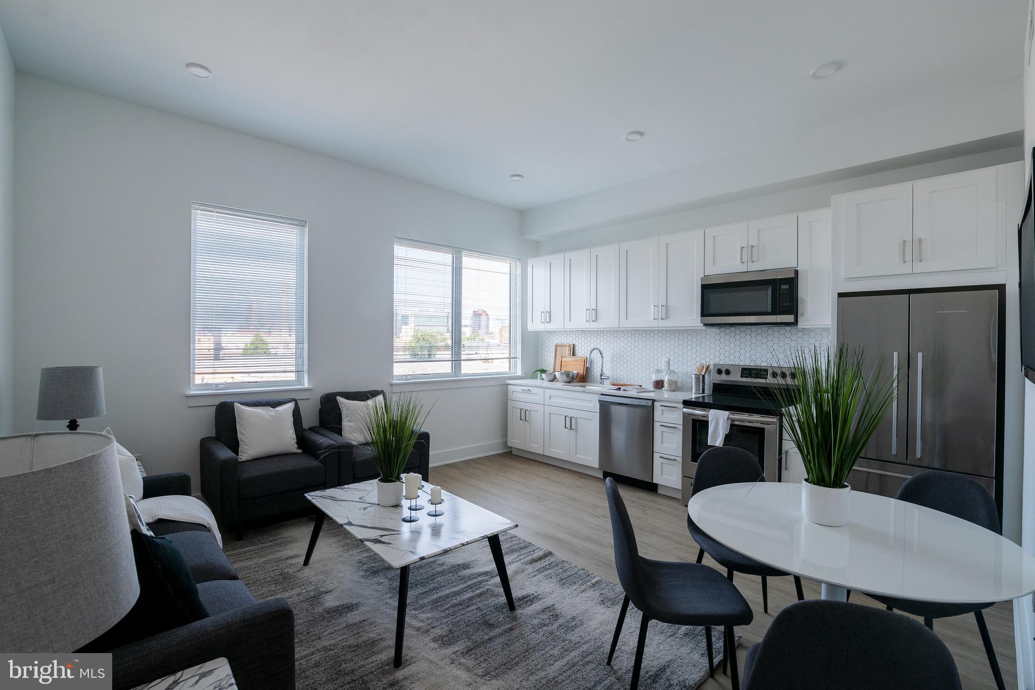 *Available NOW!*
Live in a new beautiful 38-unit apartment building at 2235 Washington Avenue! Situated in the charming Graduate Hospital neighborhood, this building is near many local conveniences, restaurants, and attractions that are sure to make for an enjoyable living experience. The walkability is unparalleled as you can reach the Schuylkill River Park, larger stores like Target and Sprouts Farmers Market, plus smaller businesses like The Sidecar Bar & Grille and Loco Pez, all by foot! Public transit is also accessible via Washington Avenue and Broad Street, and you are close to I-76 for traveling in and out of the city.
This sunny 1 bedroom, 1 bathroom apartment comes with modern finishes, including hardwood floors, central AC, in-unit laundry, as well as recessed lighting. Natural light is also abundant with multiple windows. The kitchen is beautifully designed with white cabinetry, quartz countertops, stainless steel appliances and honeycomb backsplash tiling. The contemporary full bathroom features a shower/tub and sleek vanity with a unique lighted mirror. Finally, enjoy building amenities that include a shared roof deck with stunning city views as well as a convenient bike storage room.
Lease Terms: Generally, 1st month, and 1 month security deposit due at, or prior to, lease signing. Other terms may be required by the Landlord, such as last month’s rent upfront. $65 application fee per applicant. Electricity, gas (if applicable), cable/internet, and a $10/mo. technology fee. Water is a flat monthly fee of $60. A $25 service fee, plus the cost of the air filter, will be charged quarterly for routine air filter replacement. Landlord Requirements: Applicants to make 3x the monthly rent in verifiable gross income, credit history to be considered, no evictions within the past 5 years, and must have a verifiable rental history with on-time rental payments. Exceptions to this criteria may exist under the law and will be considered. Cosigners will be considered.
*Price reflects the net effective rent after a 1-month credit is applied at $1,625/mo.
*1 dog OK (max 45 lbs), NO cats. $50/mo pet rent required.