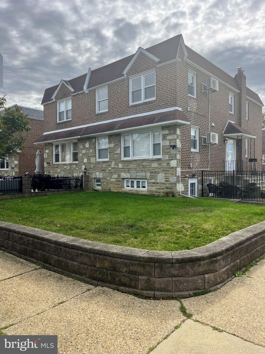 This well-maintained duplex offers perfect investment opportunity for homeowners or investors.  Located in Rhawnhurst  section of Northeast Philadelphia with quite neighborhood.   Property offers 2 two bedrooms 1 bath  units and studio style finished basement with separate entrance.   The first  floor unit  has been  remodeled  with open floor plan, kitchen bar, granite countertops and many upgrades. The Second floor unit is nice and clean with old charm .   Additional features include studio, with full bath, a shared basement laundry  area with side entrance and separate utilities  , making management much more simple and efficient. This is corner property with front and side fenced  yard including two concrete patios for each tenant to have outdoor enjoyment .