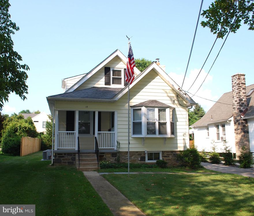 This charming 1920’s bungalow is located across from Radnor Township’s Warren Filipone Park.  The 3 bedroom, 2 bathroom house has been freshly painted and renovated with the following upgrades: beautiful new kitchen cabinets with quartz countertops, tile backsplash, under cabinet lighting, LVP flooring and all new stainless steel appliances.  Two new central air conditioning systems have been added and the electrical wiring and smoke detector systems have been completely updated.  Attractive new hardwood floors have been installed on the first and second floors.  The full basement is dry and has been freshly painted.  There is a lovely front porch overlooking the playing fields across the street. The property has a private driveway, a detached 1 car garage and a level rear yard.  The house is situated in a highly desirable location on a beautiful tree lined street near the shops and restaurants of Wayne, the Lancaster Farmers Market, Radnor Trail, and the R5 train station.  LLC owner is a licensed PA real estate salesperson.  Property is not licensed for student rentals