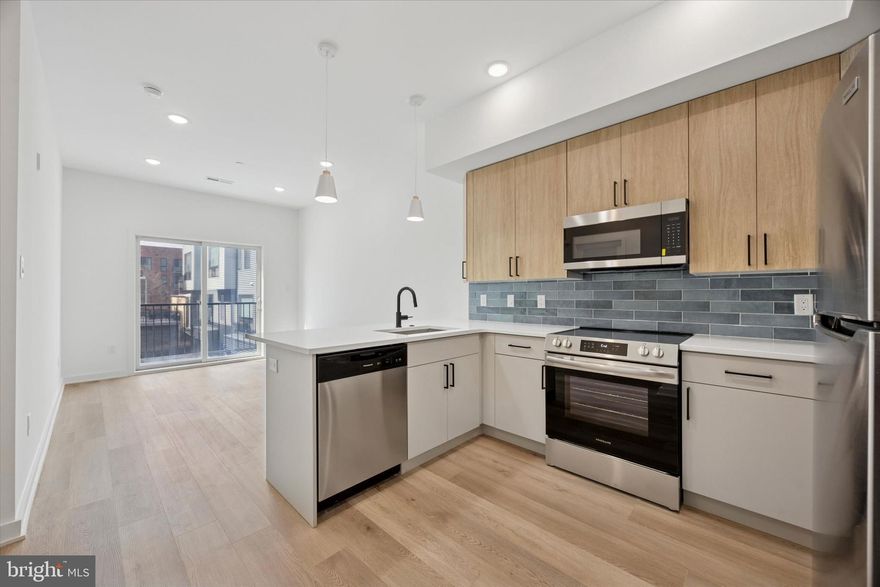 Introducing 2020 Frankford, Fishtown's hottest new residential rental building!  Absolutely stunning new construction with show stopping apartments. Live in the heart of the neighborhood, close to all Fishtown's major hot spots. Price reflects 2 month free on 14 month lease, base rent is $1900. This 1 bed, 1 bath with private BALCONY features a large kitchen with custom two-toned cabinetry, stainless steel appliances, granite countertops  and matte black hardware and an island for bar seating. Throughout the apartment you will find brand new hardwood flooring. Large windows providing an abundance of natural sunlight. The spacious living room allows for a great entertaining set up along with enough space for a desk to work from home. The bedrooms are also good sizes. The bathrooms have a tub, marble tile flooring, matte black hardware, ample lighting and white subway tile.  Building will have an elevator and shared rooftop! Pets welcome for additional fee. Tenant pays electric and flat $35 water fee. First month and a 1 month security deposit due at signing. Just 2 blocks from the Berks train station and Palmer dog park for convenience and steps away Philly's famous Kalaya, Goldie, Suraya and so much more.