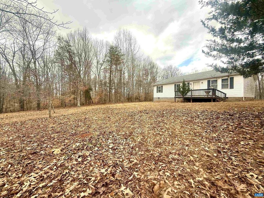 **581 Brickhouse Rd, Louisa, VA 23093**  Access Plus Tranquility! Just off US 250. Enjoy the space and privacy of 5.03 acres in a quiet rural setting, surrounded by horse farms and large country properties. This 3 bedroom, 2 bath home offers 1,144 square feet of living space and was built in 1998. A recently encapsulated crawlspace adds value and peace of mind.  The home does need updates, giving buyers a great opportunity build equity while making it their own. Whether you are looking for a primary residence, investment property, or weekend retreat, this property has strong potential.  Location is a major highlight. The home is just 8 miles from the Walmart at Zion Crossroads, offering quick access to shopping, dining, and I-64. From here, it is an easy commute to Richmond, Charlottesville, and even Northern Virginia. With continued development and expansion in the Zion Crossroads corridor, the area is well positioned for future growth.  If you are looking for acreage, convenience, and upside potential, this property is worth a look.  Showings begin Friday, March 6. Motivated sellers ? bring your offers.