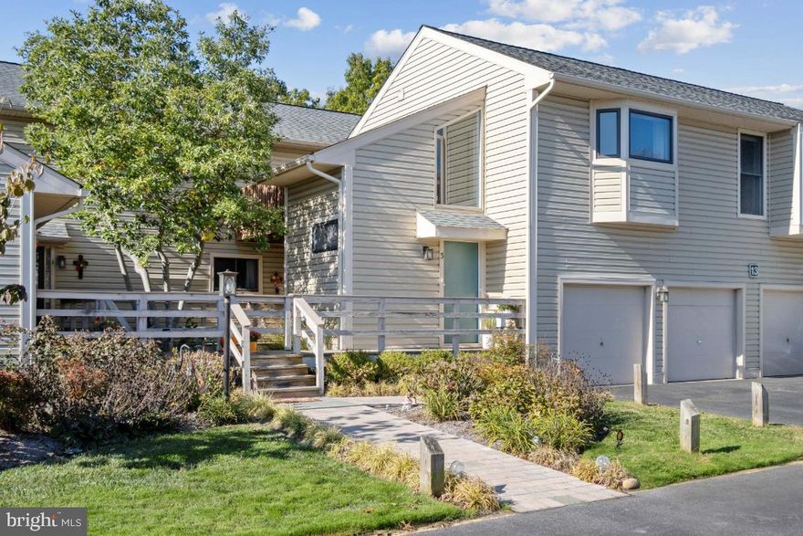 WATER PRIVILEGED COASTAL CONDO with CONTEMPORARY FLAIR!  POPULAR KENT COVE offering lushly landscaped surrounds, community pool, and Thompson Creek picnic areas with pier for fishing, crabbing, and boating!  Prime Kent Island location a mere 30 minutes from both Annapolis & Easton.  Secure building upper level unit with glossy LVP flooring, oversized windows & closets, ceiling fan breezes, central A/C, and turnkey neutral paint palette. Open concept Living/Dining Areas spilling out to private dining & potted garden deck.  Sleek Kitchen w/trendy white cabinetry, stainless appliances, quartz counters, stacked laundry alcove, & full wall pantry.  Airy Primary BR with double closet & ensuite designer tile Bath.  2 Additional BRs (possible Home Office) & Full Family Bath.   Bonus 1-car garage for extra storage!  Minutes from the Bay Bridge & RTs 50/404/301 and Walking distance to grocery, coffee shop, post office, hardware, dining and other services.  Bask in ever-changing sunsets and the BEST OF SINGLE LEVEL, STYLISH BAY LIVING! BOAT SLIP AVAILABLE FOR ONE TIME FEE $1000.00