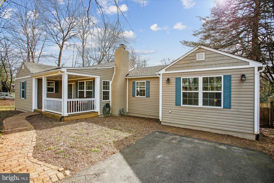 Unique opportunity!! Totally renovated in 2020/2021, this light filled, 3 bedroom, 3 bath home with lower level den sits on land once part of George Washington's Five Farms! Please take a minute to look at the plaque included in the document section!  The previous owners were Duvalls who, generations ago, received the land from Washington as payment. More recently, the family worked as landscapers for the Mount Vernon Historic site! This open concept home has 2 bedrooms and a primary bedroom on the main floor with 2 bathrooms! The kitchen, laundry, dining and living room area are also part of this one level living! The large, inviting family room  20x15 with windows on 2 sides is a perfect place to unwind! In the lower level, there is an office/guest room and a full bath along with a kitchenette, rec room and separate laundry. Walk out stairs make this a perfect extra living space! Ignore tax record and previous listing! This home is now over 2,000 sq feet! Renovations  include removal of walls to create the open concept, addition of the new kitchen and 2 bedrooms made by taking in the garage and a breezeway! One of the main level bathrooms and the finished lower level one is new! New drywall, new siding, new windows, new 40 year shingle roof, new electricals, new plumbing!  New granite in new kitchen with stainless appliances! The wood burning fireplace in the living room space has a new electric insert with a blower! Security cameras, high efficiency  LED flood lights, Trane HVAC including air handler and compressor as well as the 75 gallon water heater are new! Hooked up to public water and sewer in 2013!  Lower level kitchenette includes fridge, convection oven, microwave and sink!  Driveway was gravel and now is asphalt! Woodland Park has a boat ramp for Community use! The shed in the back yard is the perfect storage for your yard equipment on the 3/4 acre, private property! Enjoy relaxing on either your front porch or you rear deck! Drive way and parking pad offer room for multiple cars! Easy access  Ft. Belvoir, Old Town Alexandria, Reagan National Airport(11 miles), Pentagon, Fort Meade and DC! Also, close to Grist Mill Park and George Washington's Mount Vernon Estate!