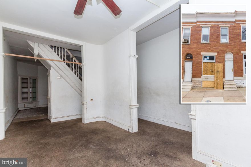 CALLING ALL INVESTORS!  SPACIOUS 3 BEDROOM ROWHOME THAT'S READY FOR YOUR RENOVATIONS! Main level w/ living room, separate dining room, and kitchen, upper level w/ 3 bedrooms & 1 full bath, and unfinished basement.  Perfect for an investor looking for a rehab opportunity or fix up and add to your rental portfolio.  Sold As-Is!