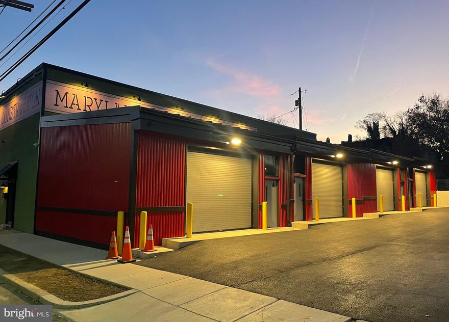 Prime Commercial Bays for Lease! Welcome to the East Harwood Innovation Hub, a premier industrial creative commercial space offering an exceptional opportunity for businesses seeking a dynamic and strategic location in the heart of the Harwood community near JHU in Baltimore, Maryland. With its prime position at 2714 Mathews Street, and ultimately eight 625/SF bays will be available, this property presents an ideal setting for businesses of all sizes to thrive and innovate. Strategic Location: Situated in the thriving heart of Baltimore, the East Harwood Innovation Hub enjoys close proximity to major highways, public transportation, and a highly accessible location, making it a convenient choice for both customers and employees.  Flexible Space: These commercial bays provide flexible and versatile spaces, allowing businesses to tailor their environment to meet their needs. We envision a home for artists, craftsmen, tradesmen, wood workers, welders, tech innovators and more. Modern Amenities: This property is equipped with modern amenities to support your business operations, access to including high-speed internet connectivity, ample parking, and security measures to ensure a safe and productive work environment. Each unit has its own private restroom. Versatile Usage: The East Harwood Innovation Hub is designed to accommodate a diverse range of businesses. Whether you are in retail, manufacturing, trades or services, our commercial bays can be customized to suit your unique requirements. Open Floor Plan: The open floor plan of these commercial bays allows for creative and flexible layout options, enabling businesses to adapt and evolve as needed. Natural Light: Each unit has a 36” x36” skylight and 10’x 12’ Overhead Door offering an abundance of natural light, creating an inviting and comfortable workspace. Community Atmosphere: Join this vibrant business community and have the opportunity to network, collaborate, and grow alongside other innovative companies in the area. Parking: Each bay is accessible for drive-in parking with 10’ x12’ Overhead Doors. Additional street parking is available on Mathew’s Street. Professional Management: The East Harwood Innovation Hub is professionally managed to ensure that your leasing experience is smooth and hassle-free.