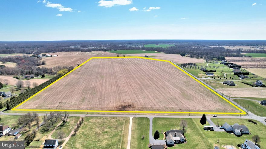 Acreage is estimated at 87 and the list price is based off a $45,000 per acre price. Buyer to obtain a new survey to determine the exact acreage prior to closing. Development potential, vacant farmland only, with no outbuildings or structures.  The farm is currently leased for crop production until December 31, 2026.