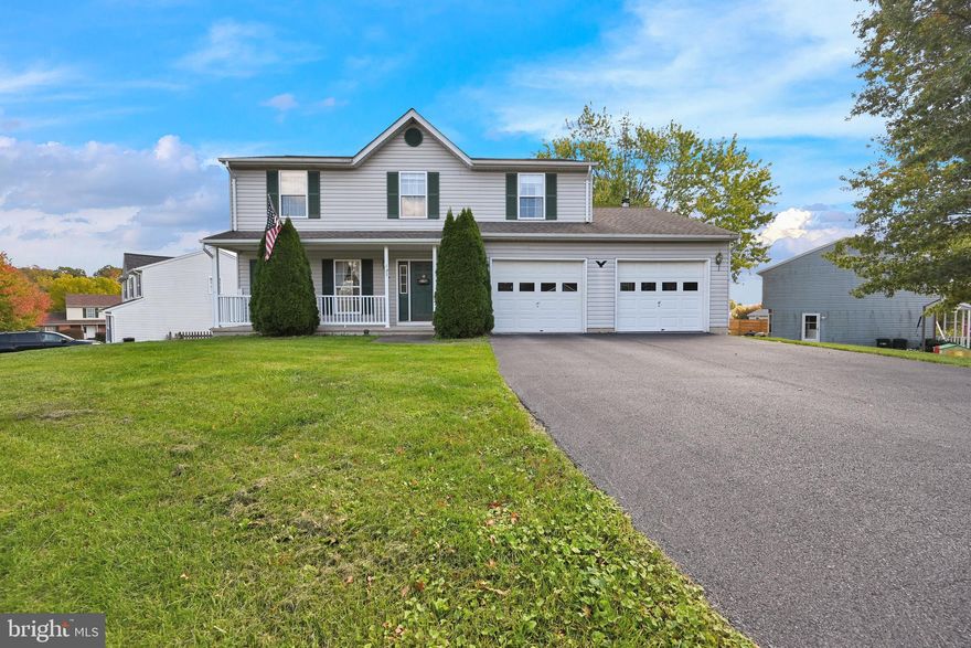NEW PRICE on this Hanover Colonial.  Large 2 story home in an established community.  Plenty of room to roam in just over 1,900 square feet of living space.  Nice sized family room w/ gas fireplace.  Open kitchen and dining room.  Plenty of light shines through in the 12x12 sunroom.  The main bedroom boasts a walk in closet and full bathroom.  Mostly carpeted throughout.  Full basement provides plenty of opportunity to expand living space.  Newer water heater and AC unit.  Enjoy the evenings on the covered front porch.  Home is being sold as-is.  Call today to take a look.