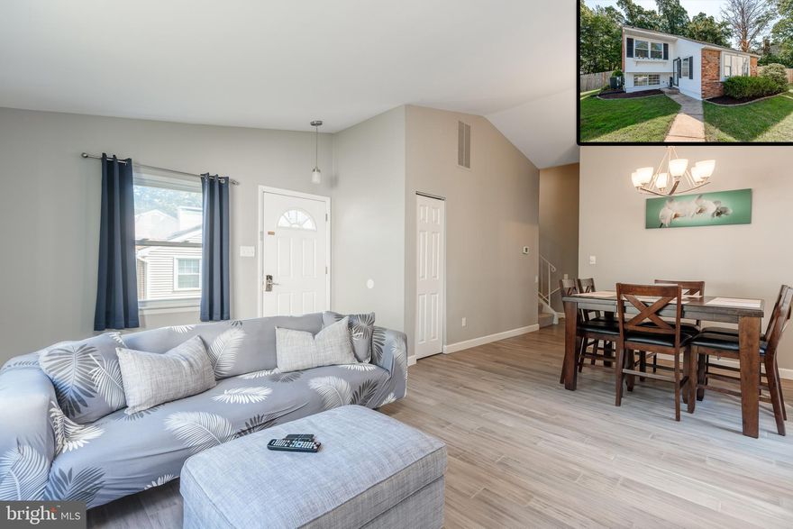 Must See Updated Single Family Home in White Marsh Area on Cul de sac.  Features a Brand New Roof, HVAC 2019, and Freshly Painted Throughout!  Includes updated flooring,  new Carpet and a Great Open Floor Plan.  Three Bedrooms Upstairs and a  Large Rec Room in the Basement.  One of it not the best back yard in the neighborhood- fenced in w newer Hot Tub and Patio.  Fireplace and Chimney sold as is.  HOA includes Water.