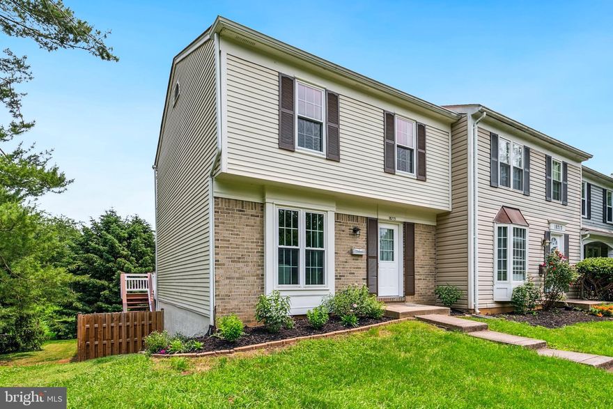 OFFER DEADLINE:  MONDAY JUNE 9TH @ 4PM. Beautiful end-unit townhouse surrounded by nature!  This is not your everyday townhouse  - you will see that as you approach on the tree-lined street before turning into the idyllic Ashton Place community.  You will love the green views from every window and huge amounts of green surrounding this home. You get all the advantages of a huge yard, the space and privacy, without all the mowing!  Once you step inside, you will love the warm glow of the NEW hardwood floors and the abundant light throughout thanks to its large windows and sliding glass doors. The renovated kitchen is perfect for entertaining and leads out to your large deck. Both the kitchen and deck look over your fully fenced yard with deck and patio. The deck is the perfect spot to enjoy the beautiful view in the morning or to relax with an evening cocktail. Upstairs, you will find three generous bedrooms and an updated full bathroom. The over-sized walk-in closet in the primary bedroom could easily be converted to a full bath. The WALK-OUT basement is full of light and possibility with laundry, rec room and second full bath.  The home is not just good looks, it's also worry-free with a recently upkept roof, new hardwood floors, new basement bathroom, new water heater and new washer & dryer. You will find dining, shopping, convenience, and entertainment nearby.  Central to 270, 370, 495, 95, 200, Washington, Baltimore, multiple airports, and commuter transit options. Get ready to see it soon because it will not last!