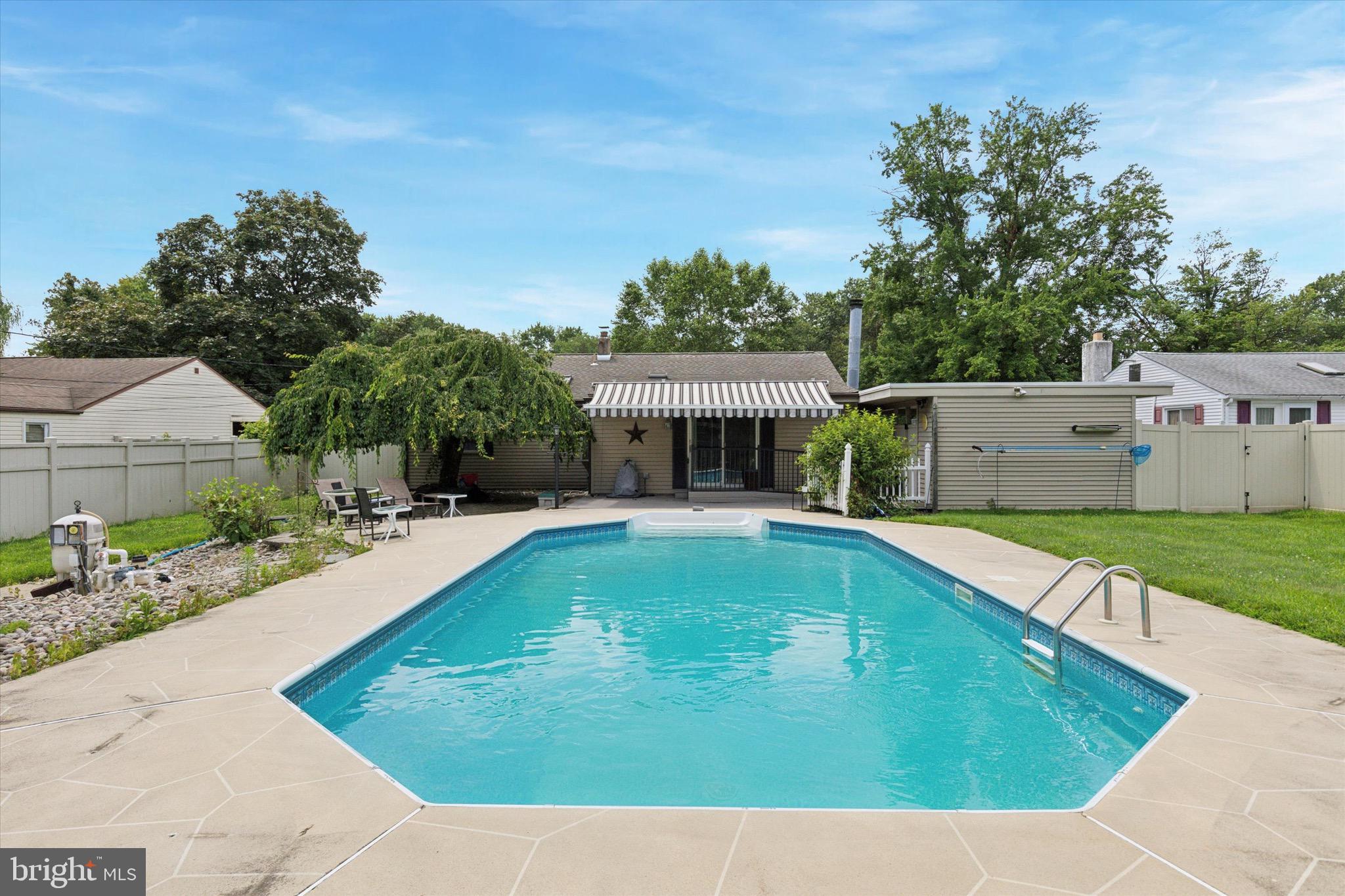 Welcome to 508 Sherwood Lane – A Beautifully Maintained Rancher with In-Ground Pool!
This charming 3-bedroom, 2-bathroom ranch-style home offers the perfect blend of comfort, convenience, and outdoor enjoyment. Tucked away in a quiet neighborhood but just minutes from great shops and dining, this Hatboro gem provides the best of both worlds.
Inside, you’ll find a bright and spacious layout featuring a cozy living room, a separate dining room, and a well-appointed kitchen. A bonus rear addition serves as a flexible space—ideal for an extra family room, home office, or play area—with glass sliding doors that lead out to your private backyard retreat.
Step outside to a large, fully fenced yard complete with a beautiful in-ground pool—perfect for cooling off on hot summer days or hosting unforgettable backyard gatherings. There's still plenty of green space for pets, play, or gardening.
The home includes three generously sized bedrooms, including the primary with its own full bathroom. Every inch of this home has been lovingly cared for, making it truly move-in ready.
Don't miss your chance to own this special property in one of Hatboro’s most convenient yet peaceful locations!