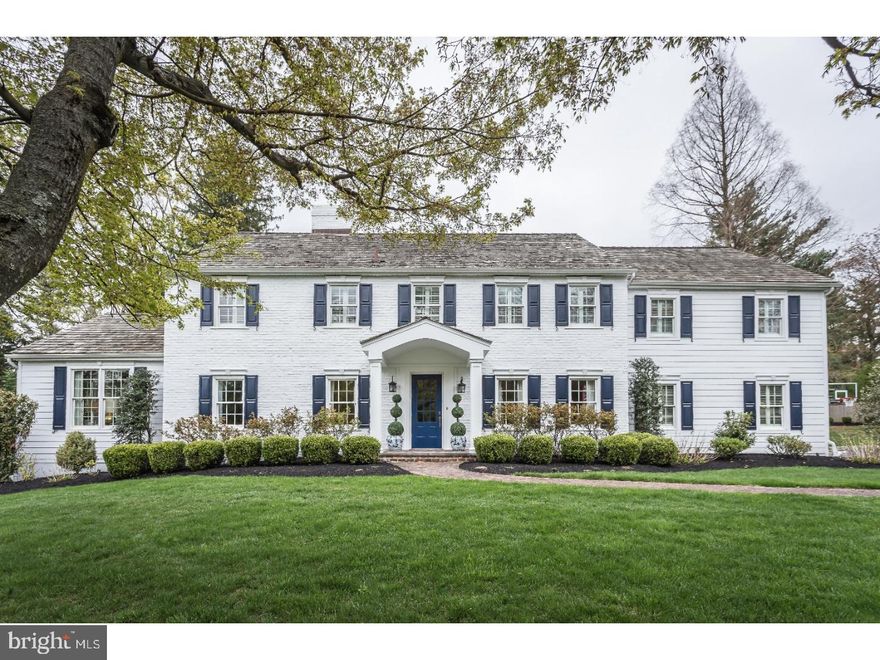 Welcome to this absolutely stunning Colonial home in the desirable neighborhood of Woodlea and top rated Tredyffrin-Easttown Schools!  This home has been completely renovated and updated throughout and exudes curb appeal from the second you drive up to the this one-of-a-kind beauty.  Boasting a traditional but open floor plan- the first floor offers dark stained oak flooring; a bright, formal living room; a spacious dining room with decorative fireplace; conservatory with vaulted, beamed ceiling and walls of windows; a family room with fireplace and built-in entertainment center that over looks the breakfast room and kitchen.  The magnificent kitchen area with white shaker cabinets, stainless steel appliances, honed marble and leathered granite counters, and island seating exits to the rear yard and flag stone patio.  The first floor is completed with laundry room, mudroom with built-in cubbies, and half bathroom.  The second floor offers a luxurious master suite with sitting area, large bedroom with vaulted ceiling, walk-in closet with built-in shelving and drawers, and bathroom with his and her vanity, jacuzzi tub and stall shower.  There are 3 spacious bedrooms- 2 that share a jack and jill bathroom.  An additional updated hall bathroom completes this level.  The lower level is fully finished with a built-in gaming area and temperature controlled wine cellar.  The exterior is not to be missed with a flagstone and brick paver patio with built-in grill area that overlooks the magnificent pool with hot tub.  With the warm months approaching, this yard promises hours of enjoyment and fun!  Attention to detail is evident throughout this amazing property from the grass cloth wall paper, to the custom light fixtures, to the herringbone patterned pavers- nothing has been overlooked and no other home compares.  All of this while being close to Lancaster Avenue and downtown Wayne with it's amazing array of dining and shopping options and close to all major roadways and train station for an easy commute to Philadelphia and NYC.  Make your appointment today to see this truly beautiful property; you will not be disappointed!