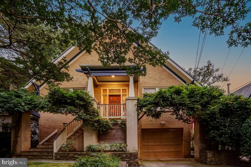 Welcome to 7102 Woodland Avenue, an exquisitely renovated contemporary craftsman beauty. Originally built circa 1927, this property has been completely remodeled with painstaking attention to detail, honoring the home’s history. The current owners have taken great care in updating this gorgeous house to combine its original vintage charm with all the convenience of modern living! Replete with architectural details, including  vaulted ceilings with wonderful skylights, custom built-ins, original wood trims, glass doorknobs, exquisite wood doors, and vintage fittings. This home has beautiful stone hardscaping, a covered front entry, an inviting foyer, a handsome living room featuring a wood-burning fireplace flanked by custom built-in bookcases with glass-fronted cabinetry. Beyond the living room is a large family room with an expanse windows. The formal dining room opens to the living room and the redesigned chef’s kitchen provides great flow for entertaining. The gourmet kitchen features granite counters, rich wood cabinetry, high-end stainless-steel appliances including a Miele dishwasher, two Thermador wall ovens, a Bosch gas cook-top with 5 burners, a Liebherr refrigerator, and a light-filled breakfast room with display shelving and access to the sunroom and backyard. The main level includes a spacious office with two walls of built-ins, a bedroom with a walk-in closet, a remodeled bathroom, and several closets. 

Upstairs are three sizable bedrooms, multiple skylights, and a large, beautifully renovated full bathroom with a glass-enclosed shower, a free-standing soaking tub, and double vanity. The primary bedroom has vaulted ceilings, skylights, and a walk-in closet. One of the upper-level bedrooms has amazing built-in eave storage (drawers and shelving) and the other bedroom includes a cozy sleeping porch with delightful backyard views.  There is a charming landing area on this level with built-ins and a walk-in closet. The lower level includes a living area with a bar, a second kitchen with a breakfast area, a versatile exercise / playroom, a mudroom area with an exterior entrance, and a laundry room, as well as plenty of storage. The picturesque exterior includes a fenced back yard with mature plantings, an expansive stone terrace, a basketball court, stone pathways, a garage, and a secure storage room. 

The ideal location: around the corner from Takoma Junction, the food co-op, shops and restaurants, and close to Takoma Urban Park, and just 0.7 miles to the Takoma Metro Station! Enjoy living in eclectic Takoma Park; the location offers all the allure and convenience of this very special area.  Relish the warm sense of community as well as ready access to shopping, restaurants, the farmer’s market, and entertainment in both Takoma Park and lively downtown Silver Spring. See you there!