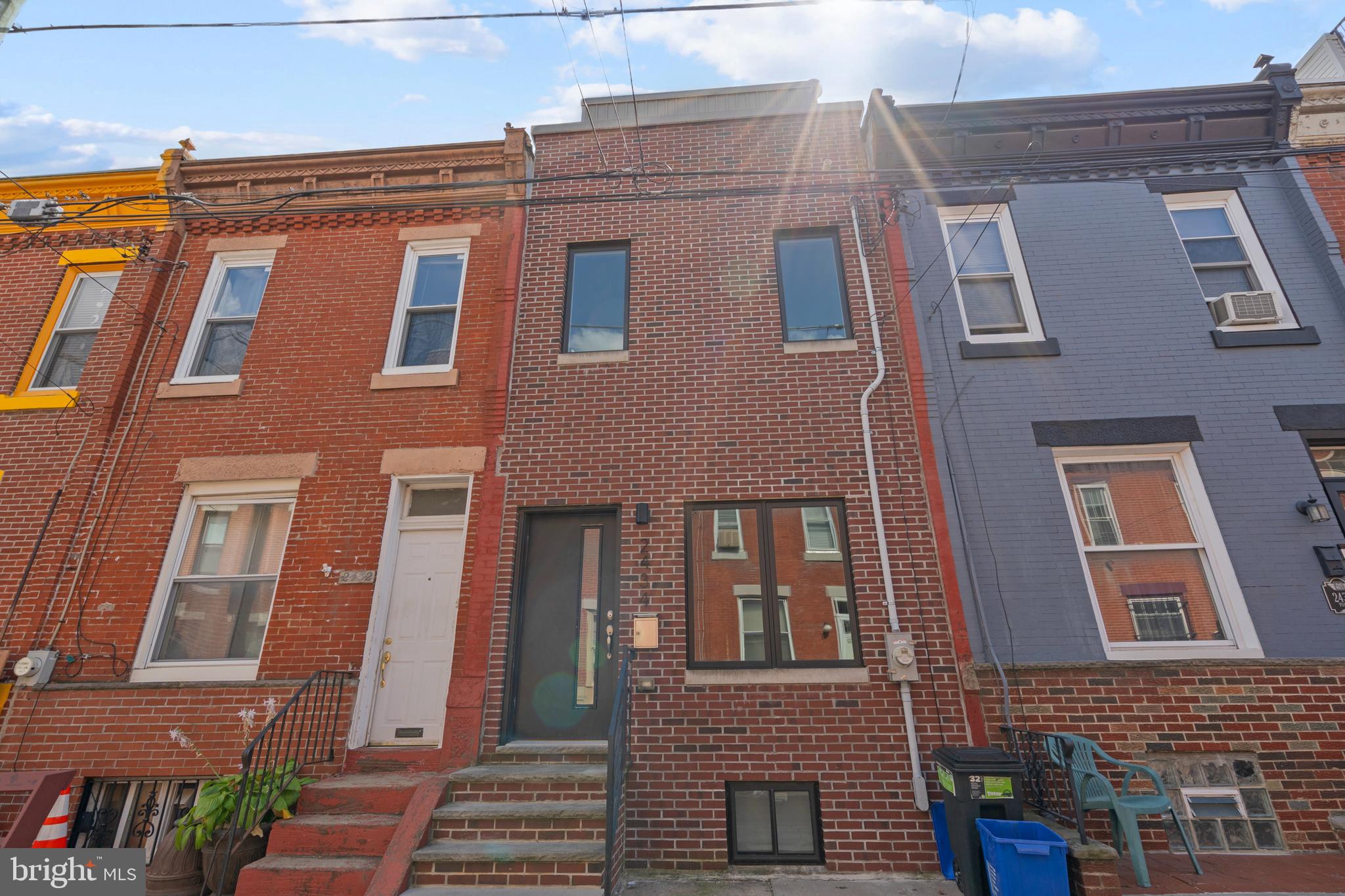 Welcome to 2434 Kimball Street, a charming home in the heart of Graduate Hospital! This home boasts 3 bedrooms, 2.5 bathrooms and 1,950 square feet of living space. Step inside and be greeted by hardwood floors, recessed lighting, and large windows allowing tons of natural light. The kitchen features stainless steel appliances, granite countertops, subway tile backsplash, and tons of white shaker cabinetry for storage. Step outside to the back patio, perfect for outdoor dining! On the 2nd level, you’ll find 2 spacious bedrooms with ample closet space and a full bathroom in the hallway. On the 3rd level you'll find the primary suite with a walk-in closet, and en-suite bathroom that features double vanity sinks and a glass door entry shower. The highlight of this home is your very own rooftop deck with skyline views! The finished basement offers extra storage space, and room for a home office, gym, or secondary living area. With easy access to UPenn, Drexel, CHOP, Schuylkill River Trail, and Center City, this home is in a perfect location. Schedule your showing today!