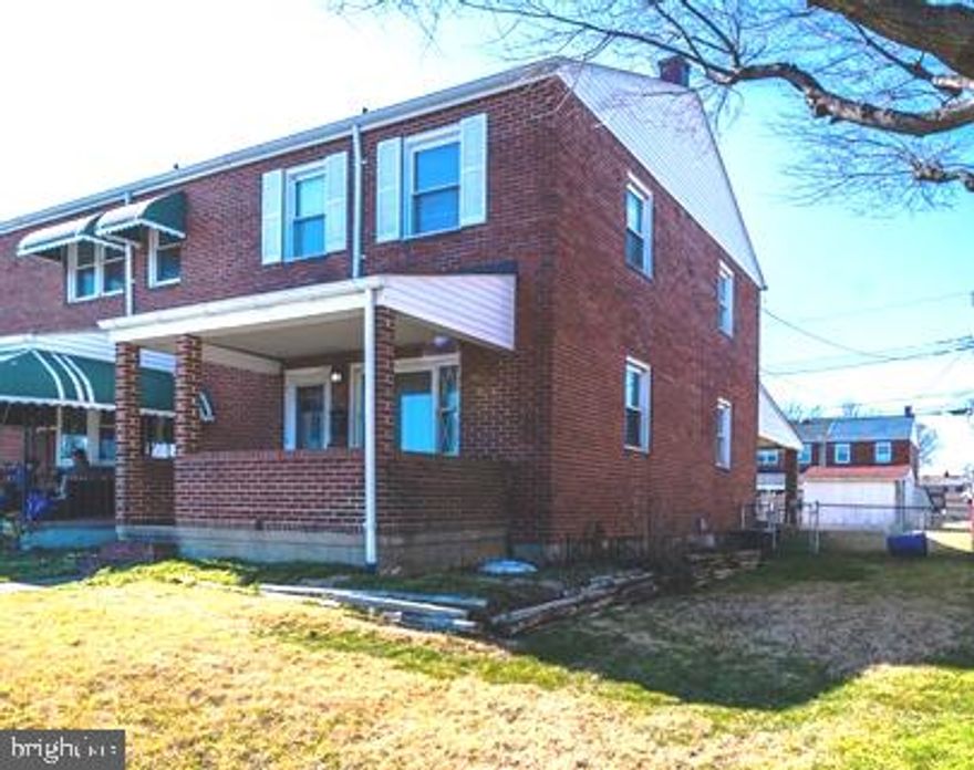 Don't miss this fantastic opportunity to make this 3-bedroom end-of-group rowhome in Eastcrest your own! Step onto the charming front porch and into the spacious living room, perfect for relaxing or entertaining. The seamless flow leads you to the dining area, ideal for family meals or gatherings with friends. The kitchen offers easy access to the backyard, where you'll find a covered patio, fenced yard, shed, and parking pad—ideal for outdoor enjoyment and storage. Upstairs, three generously sized bedrooms await, along with a full bathroom for added convenience. The partially finished basement features a large utility room with backyard access, offering endless possibilities for additional living space or storage. Don't delay—schedule your showing today before this opportunity slips away!  Property sold as-is.