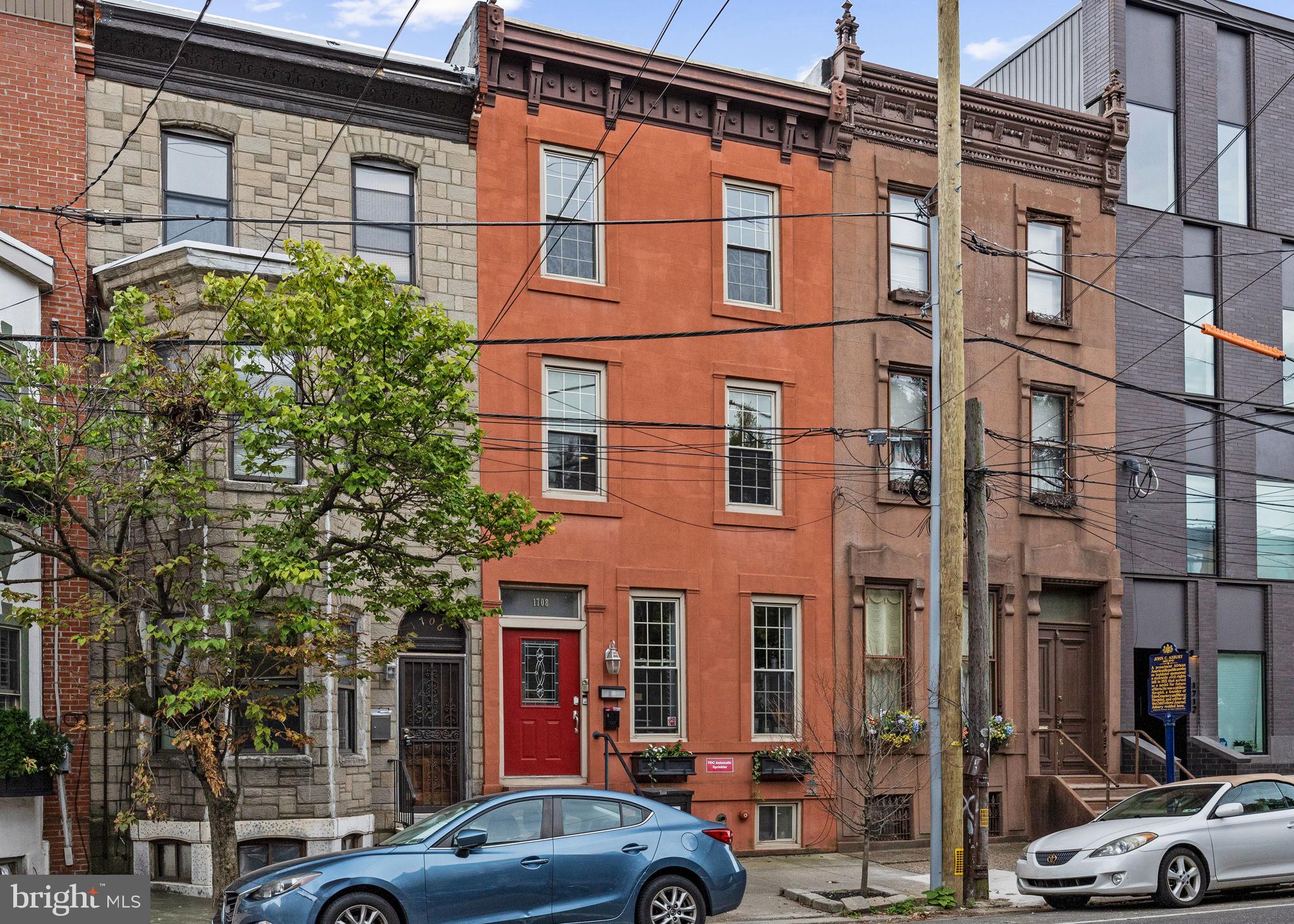 Located in the heart of Graduate Hospital, this 3 Bed, 2 Bath home is a great opportunity for a new owner! Upon entering you will immediately be drawn to the open floor plan. Filled with an abundance of natural light from windows on three sides, the first level features soaring 9’ ceilings, hardwood flooring throughout, ample closet space, and an abundance of recessed lighting. The kitchen features ample cabinetry space, granite counter tops, stainless steel appliances, an overhead range hood, tile backsplash, and a breakfast bar. Adjacent to the kitchen is the family room, which is filled with natural light and provides plenty of space for relaxation or entertainment. Also located on the first level is the oversized third bedroom, which has ample closet space and direct access to the full bathroom. The full bathroom features tiled floors and walls, a single bowl vanity, and a tub/shower combo with a built-in recessed shower box. Up the staircase, the second level features the oversized sized primary bedroom which gives owners an incredible view of the Center City Skyline and has a large walk-in closet. The secondary bedroom is also located on this floor, which is generously sized and also has ample closet space. These two bedrooms are serviced by an oversized hall bathroom, filled with natural light from the window and featuring a tiled floor, a double bowl vanity with widespread faucets, granite vanity top, and a tiled shower with a frameless shower door. Next to the bathroom is the laundry area which has a stackable washer/dryer. Still looking for more!? Accessible from the secondary bedroom, the spacious roof deck has incredible views of the skyline and provides an abundance of space for relaxation, soaking in the sun, and outdoor entertainment. This great opportunity to own a lovingly maintained home won't last long!